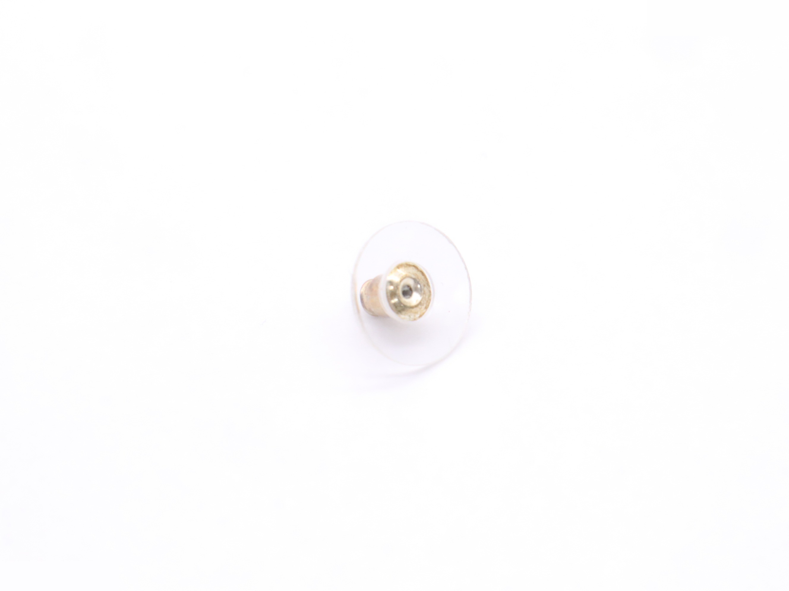Metal and rhinestone earrings with a Coco Mark ribbon design, silver. — view 8