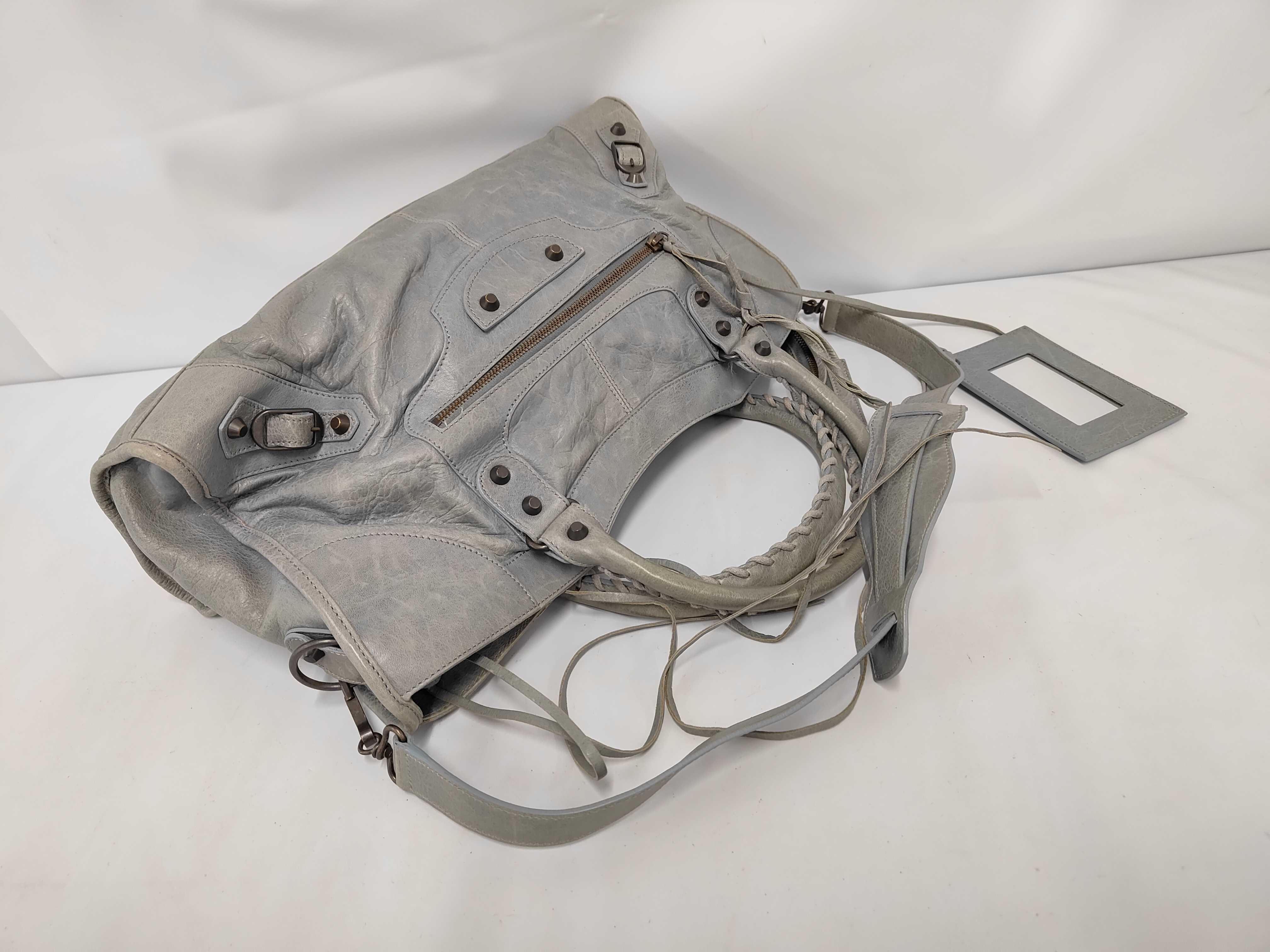 2-way hand/shoulder bag, The Part Time, blue, with strap, 168028 bag — view 5