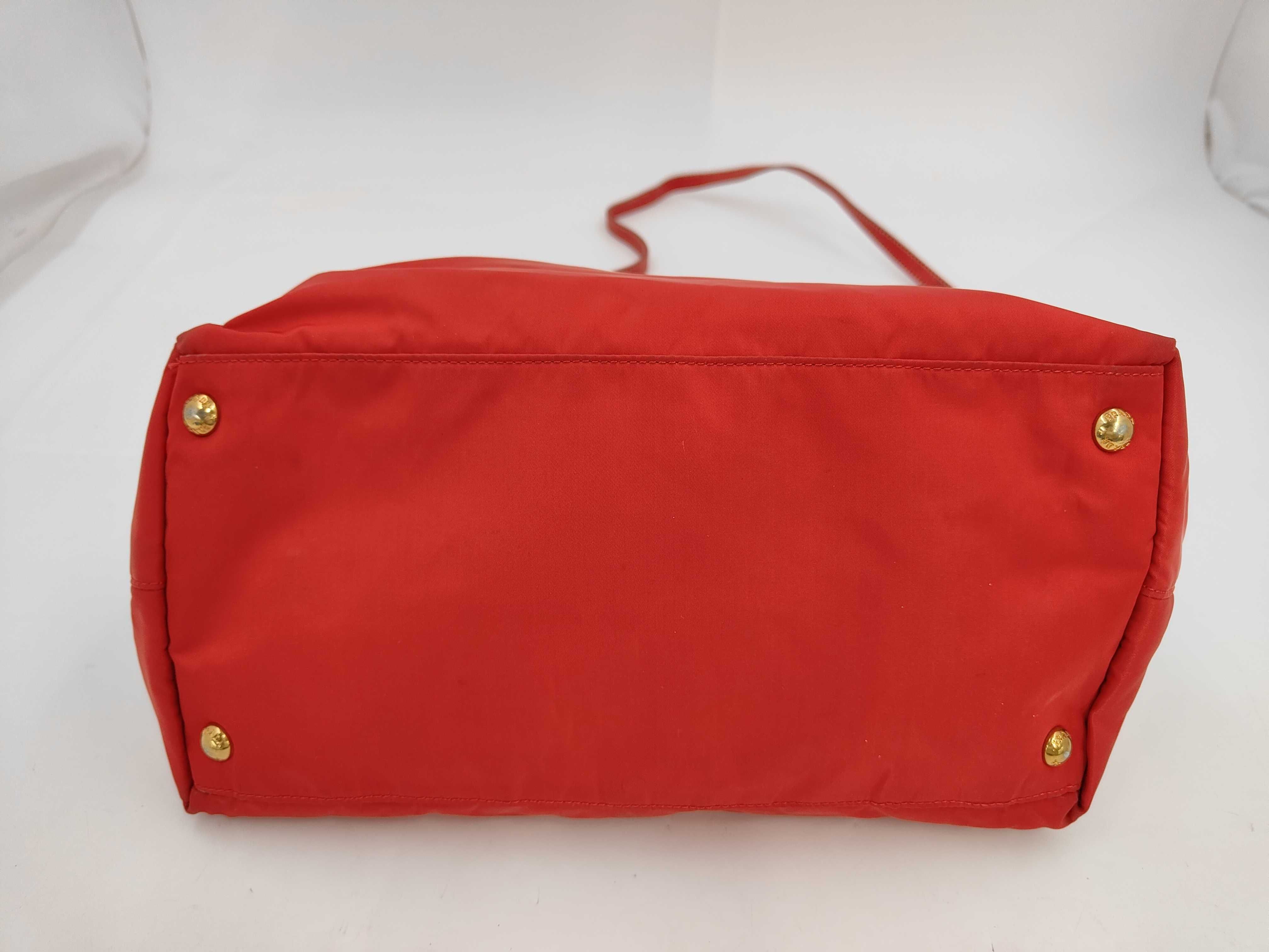 Red Tessuto Saffiano Bag Shoulder Bag — view 3