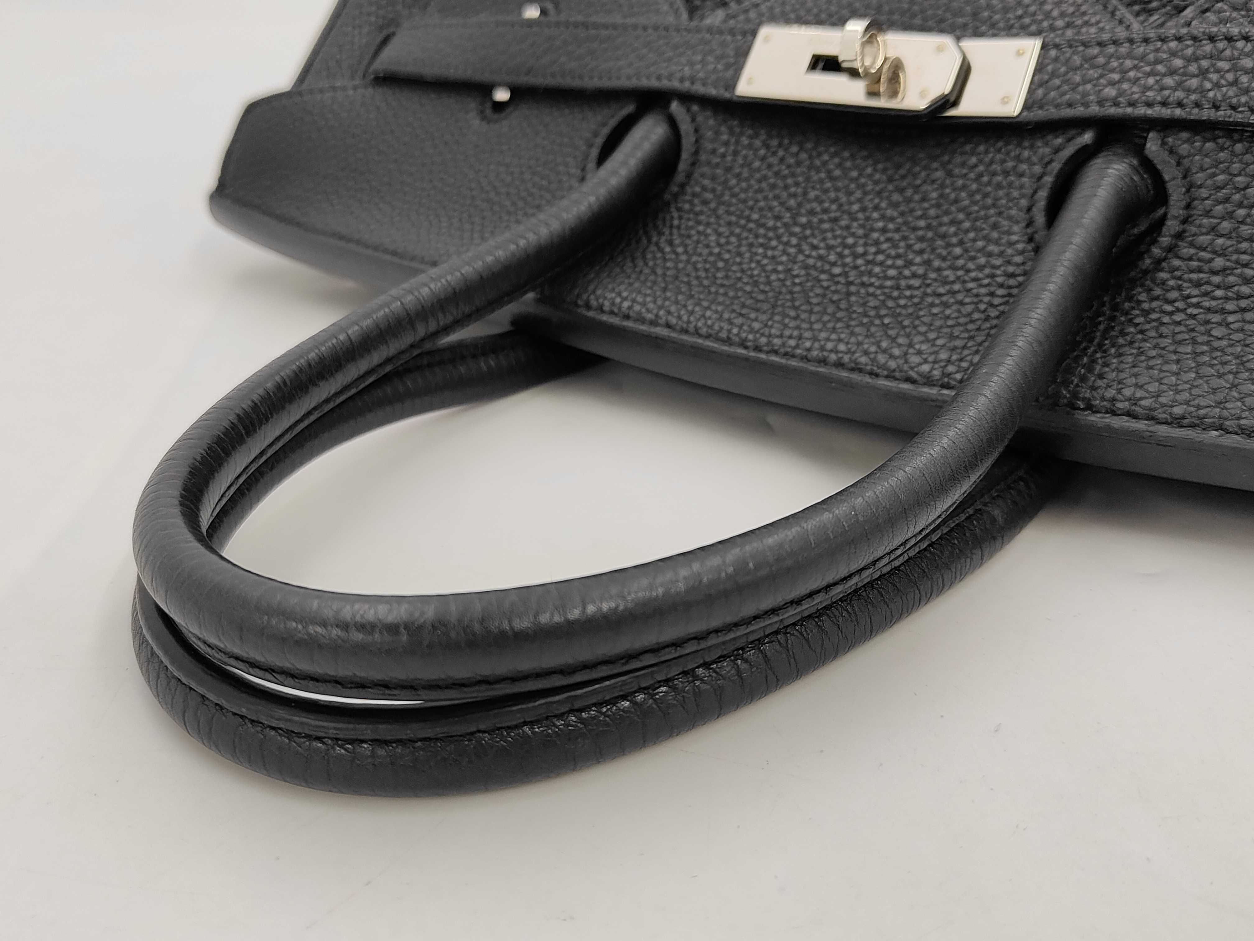 Birkin 35 M stamp Togo Black SV Bag — view 3