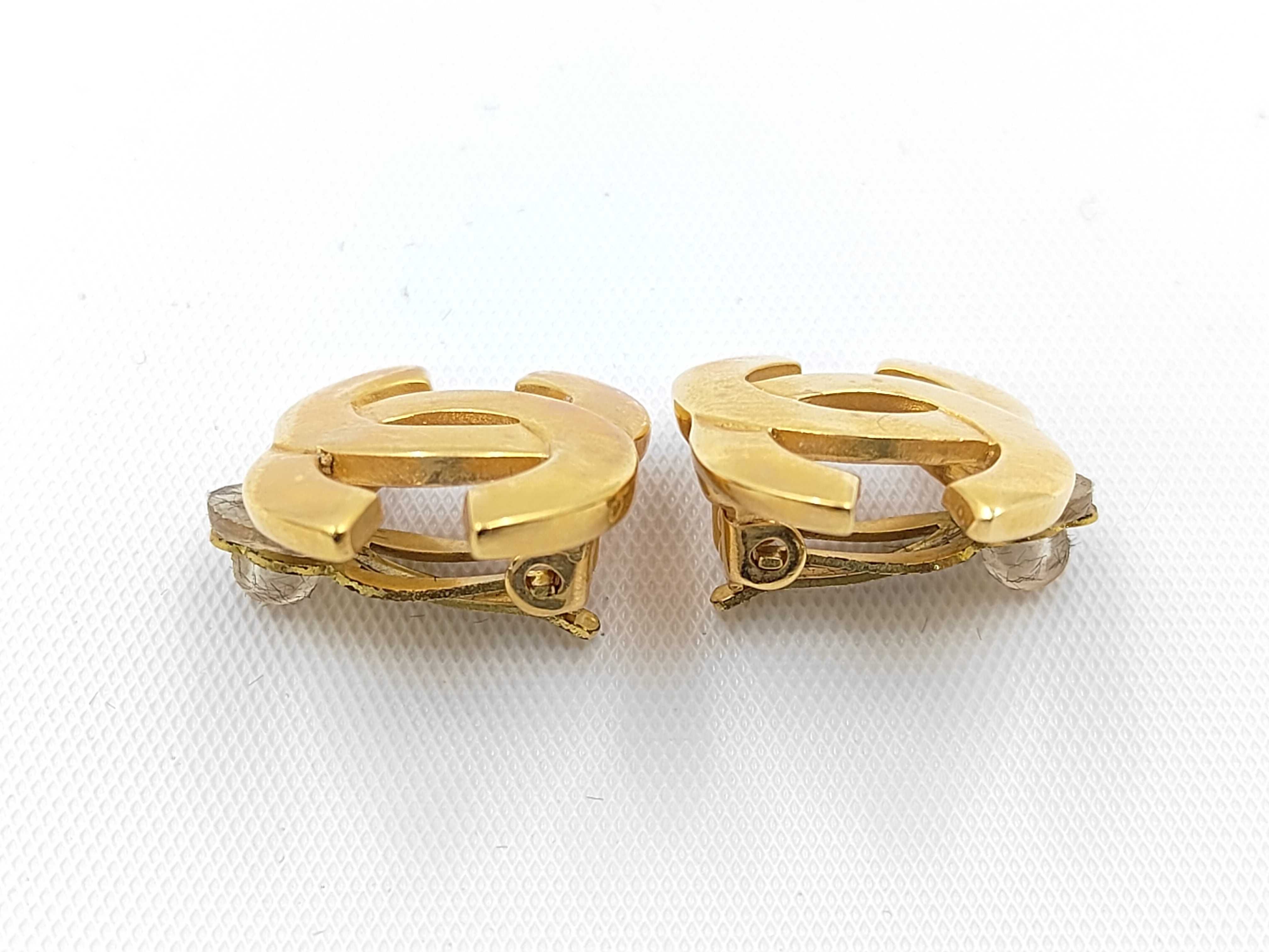 earrings with box, gold Coco Mark 02P. — view 3