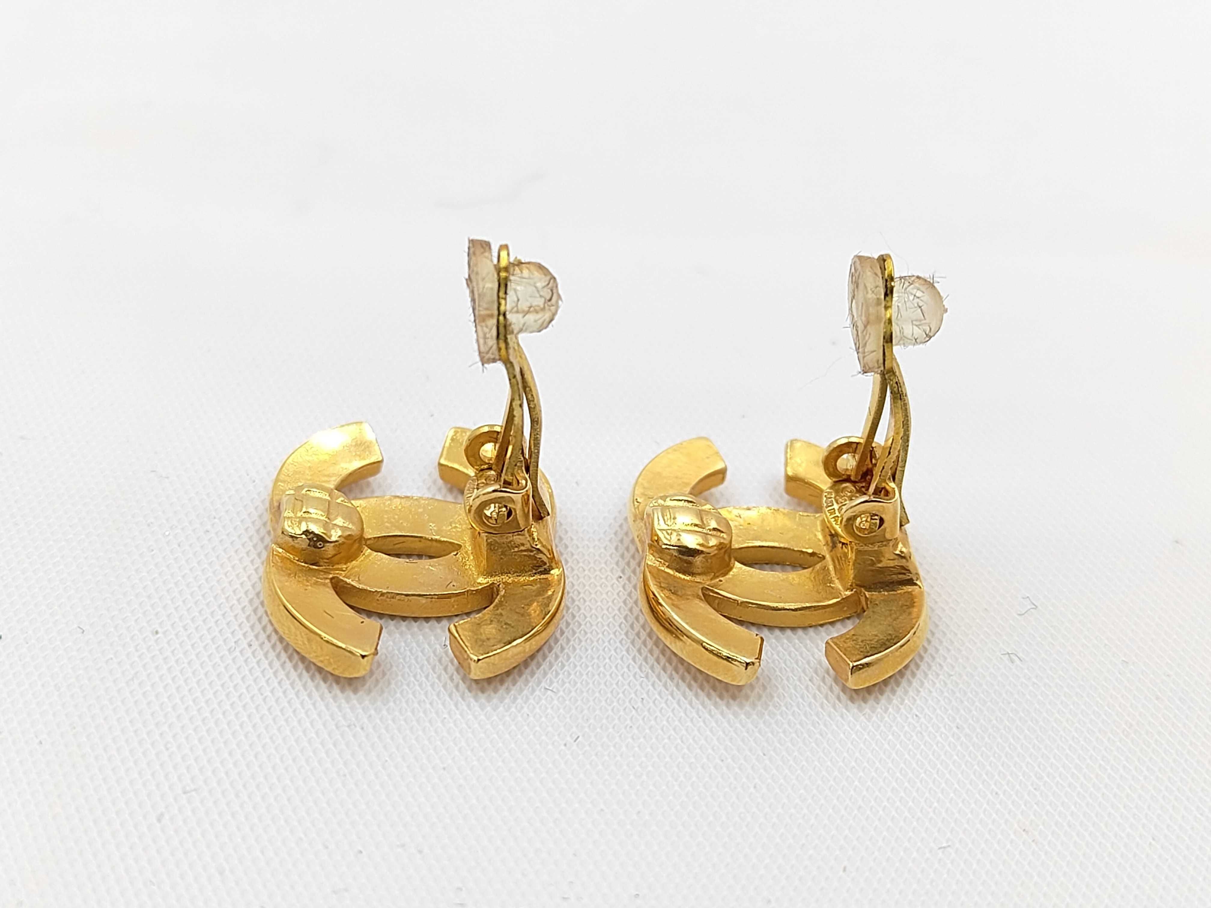earrings with box, gold Coco Mark 02P. — view 4