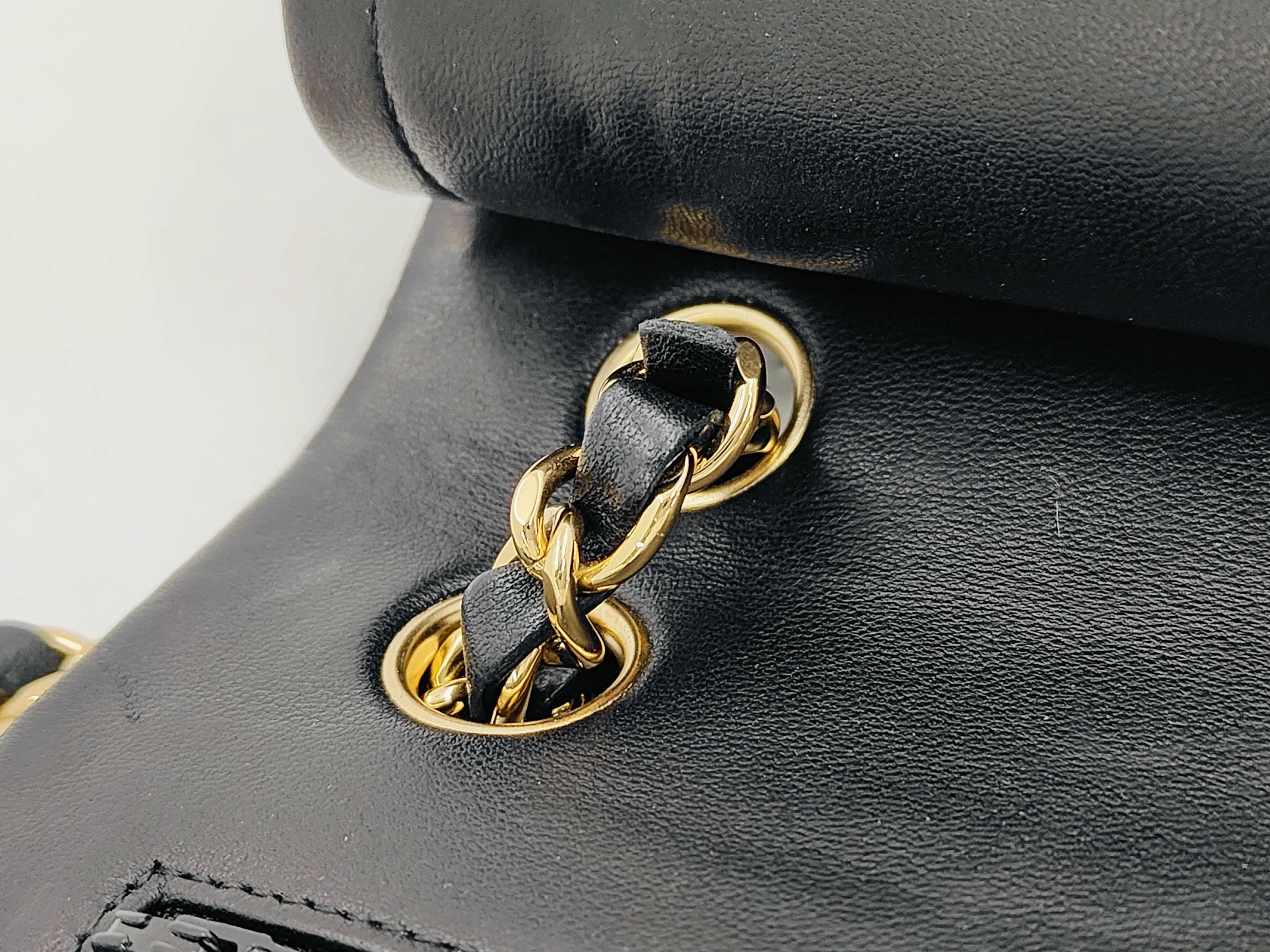 chain bag gold button shoulder bag — view 5