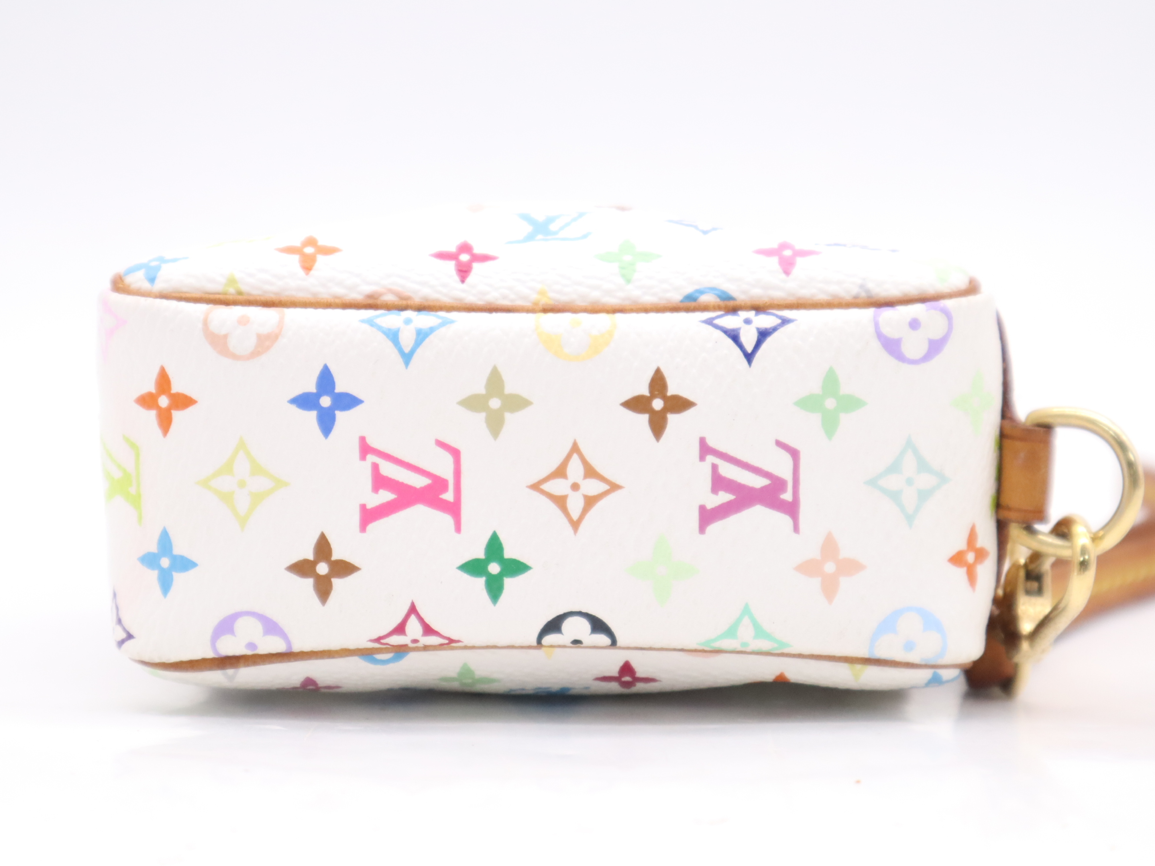 M58033 Multicolor Pochette Wapity Blanc with Strap and Dust Bag — view 4