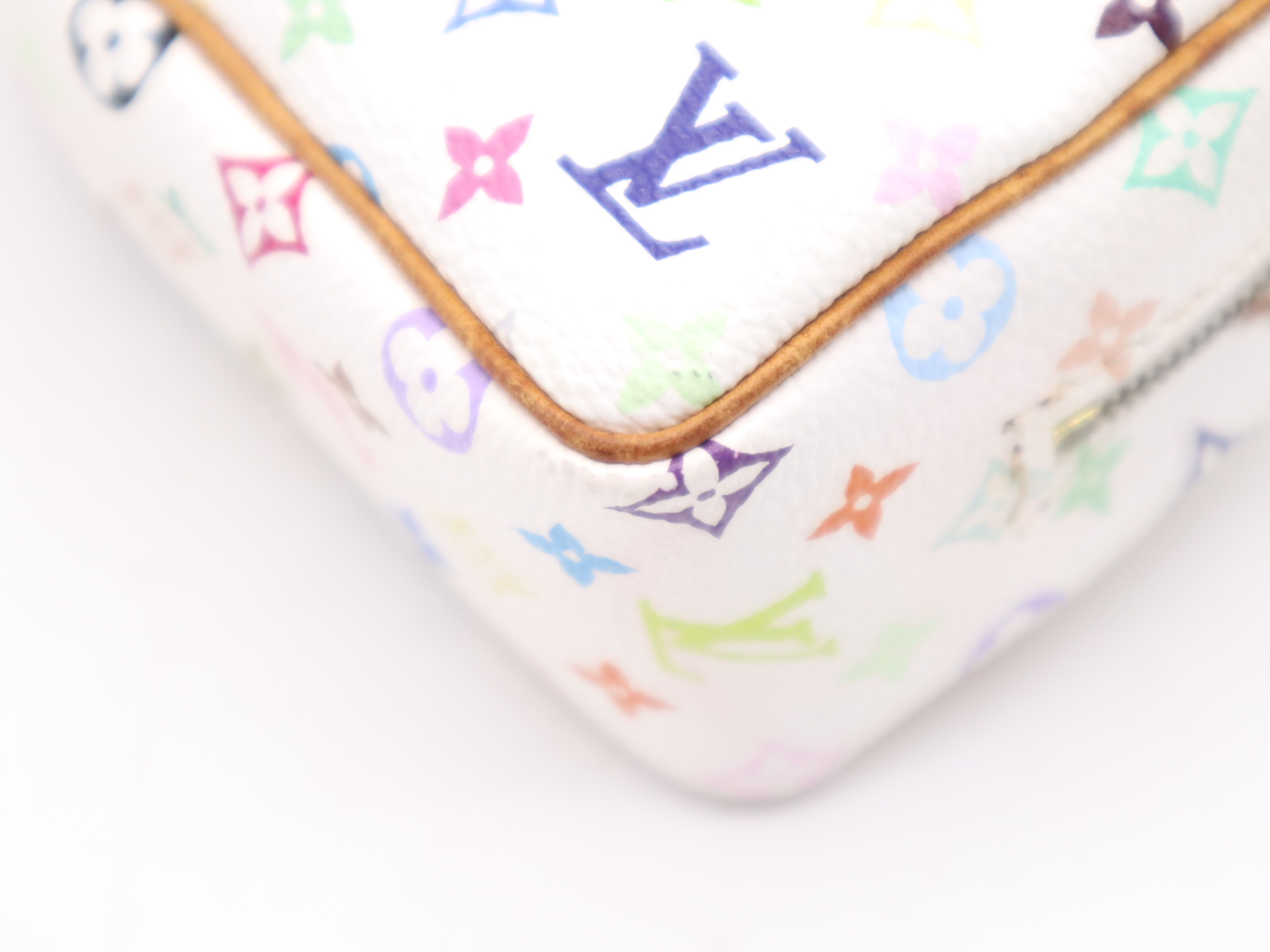 M58033 Multicolor Pochette Wapity Blanc with Strap and Dust Bag — view 8