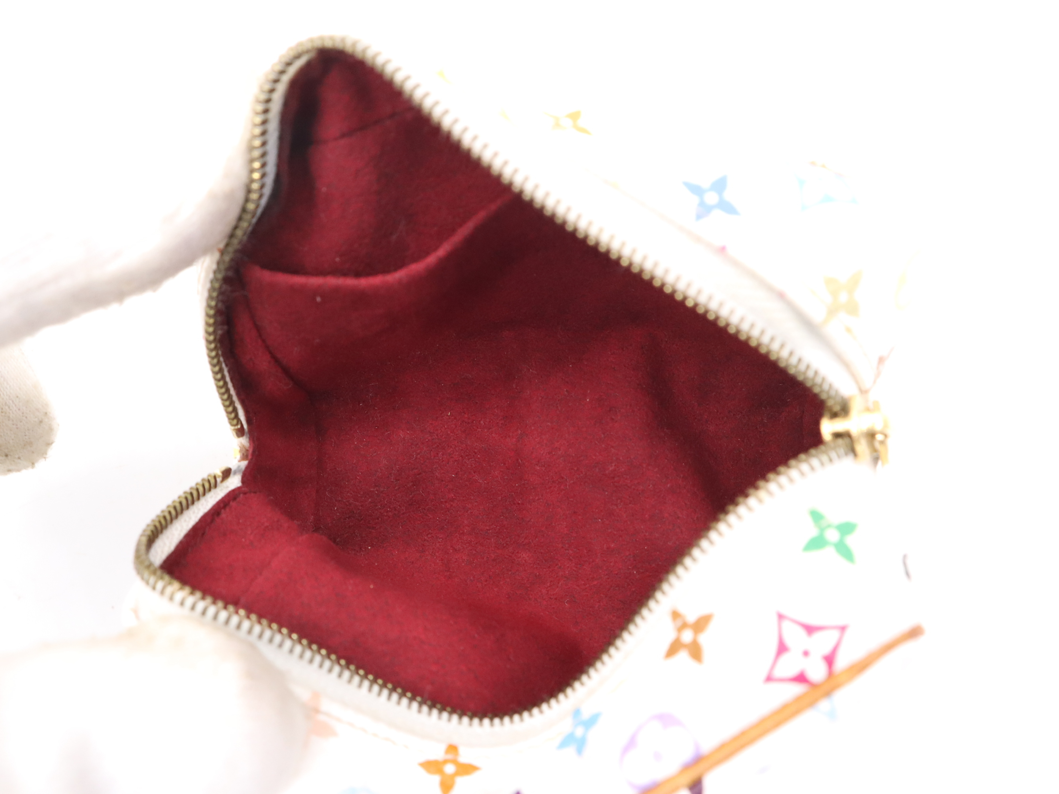 M58033 Multicolor Pochette Wapity Blanc with Strap and Dust Bag — view 9