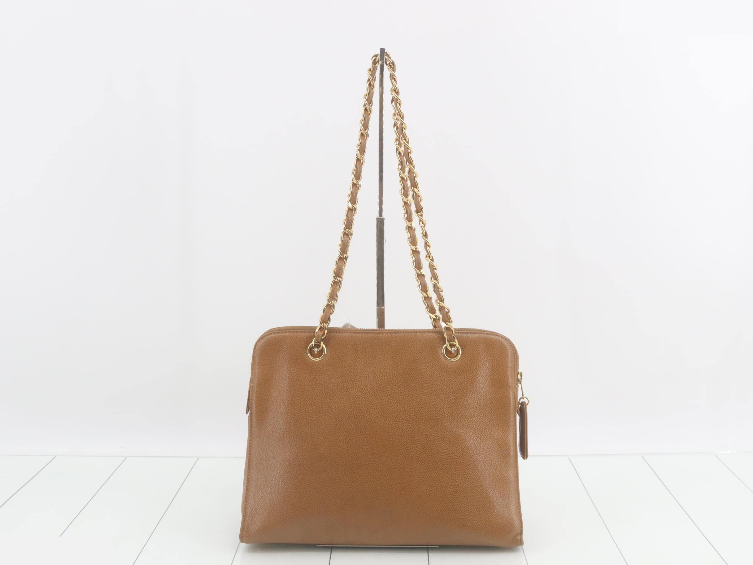 Turnlock chain leather light brown — view 2