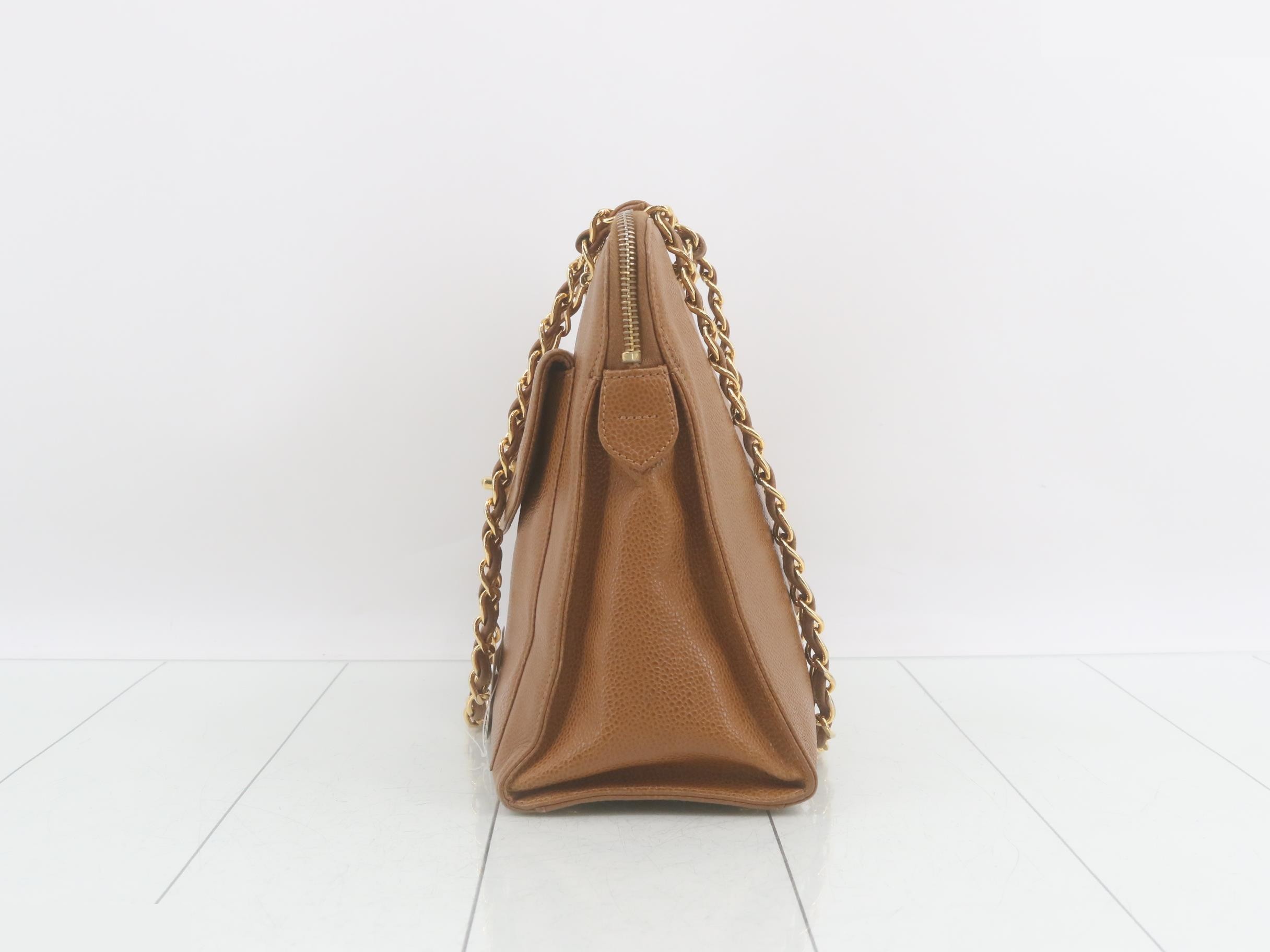 Turnlock chain leather light brown — view 3