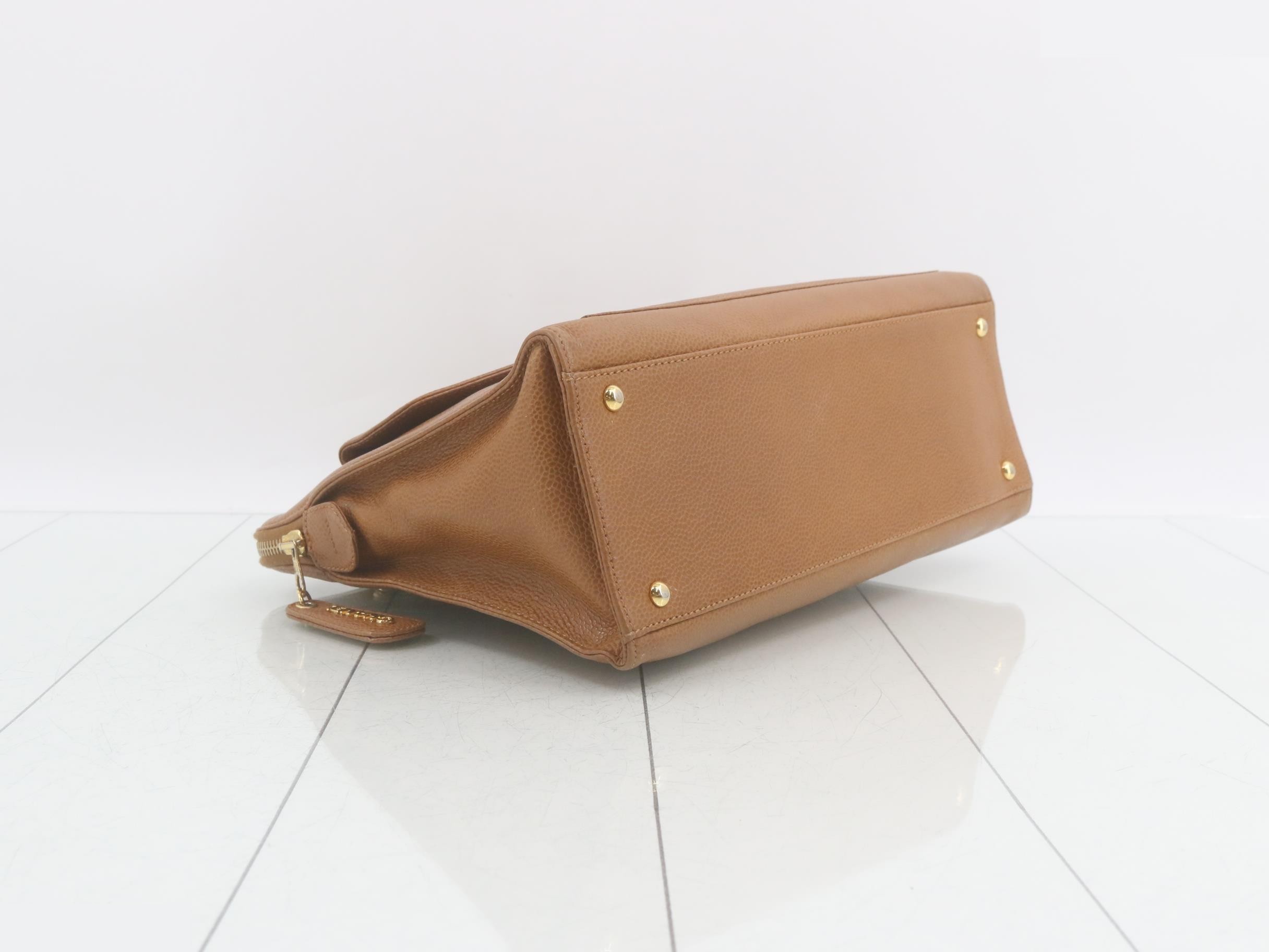 Turnlock chain leather light brown — view 5