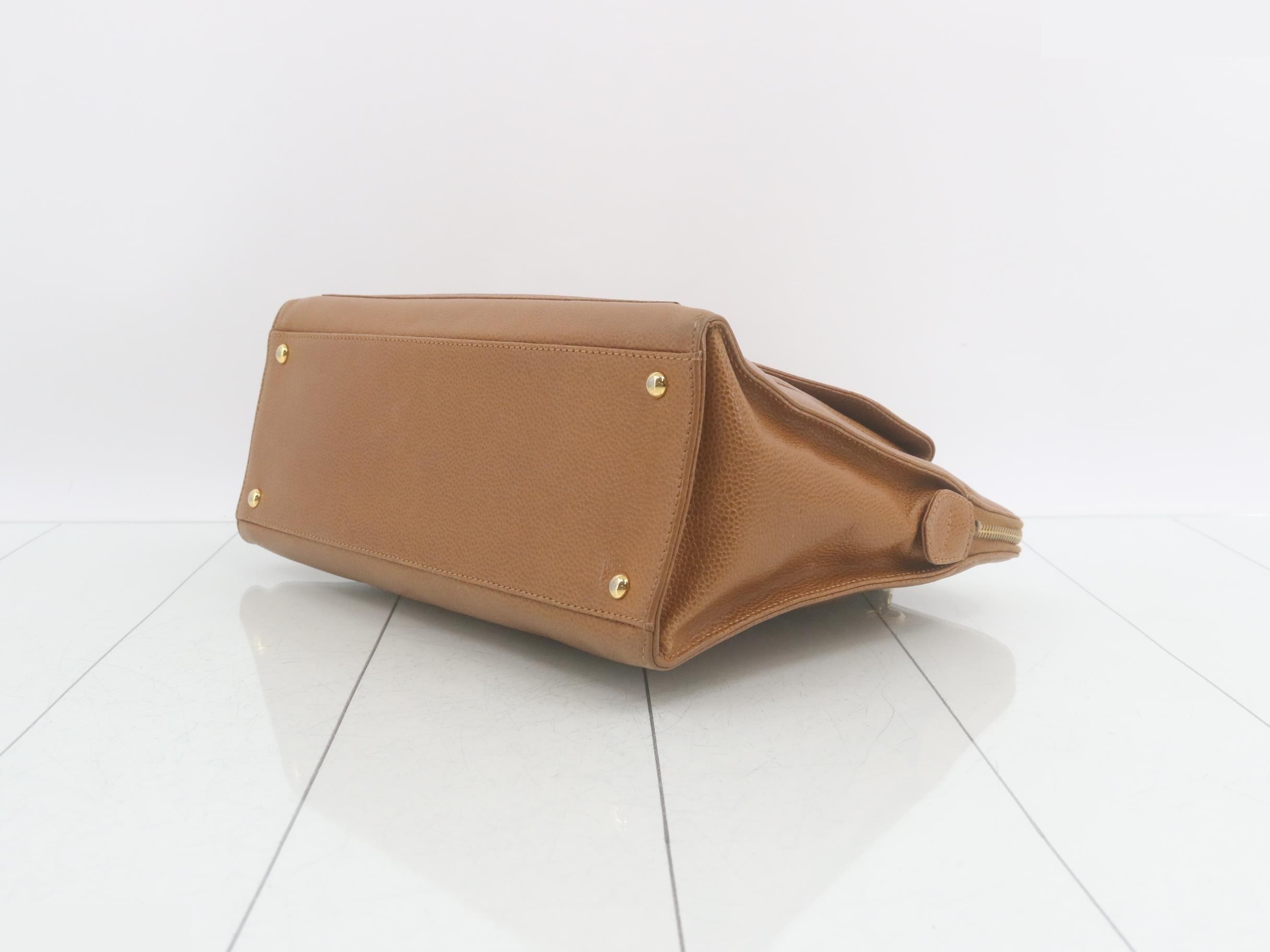 Turnlock chain leather light brown — view 6