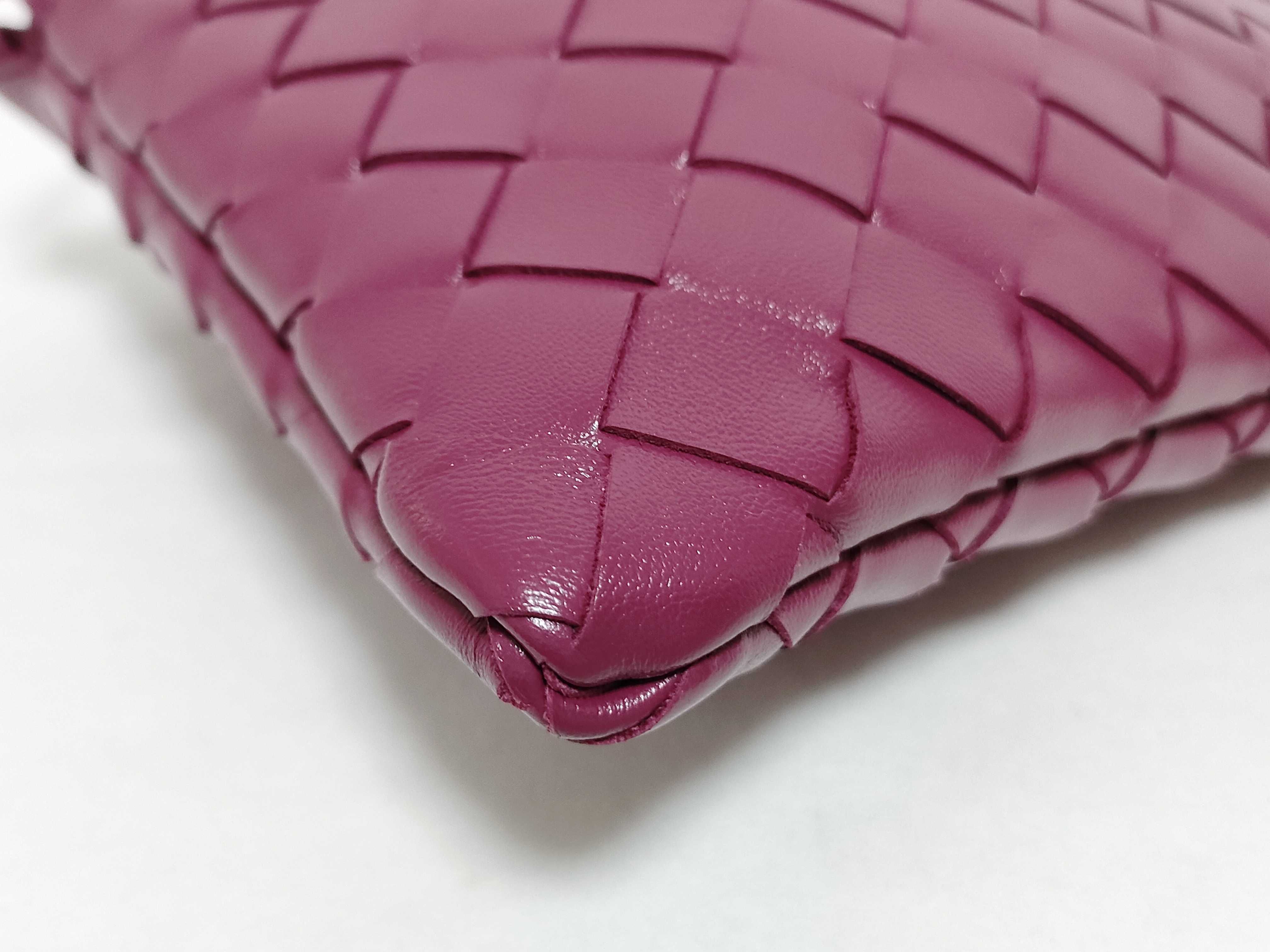 Intrecciato Bottega Veneta Intrecciato Dust Bag Leather Shoulder Bag Purple Shoulder Bag — view 6
