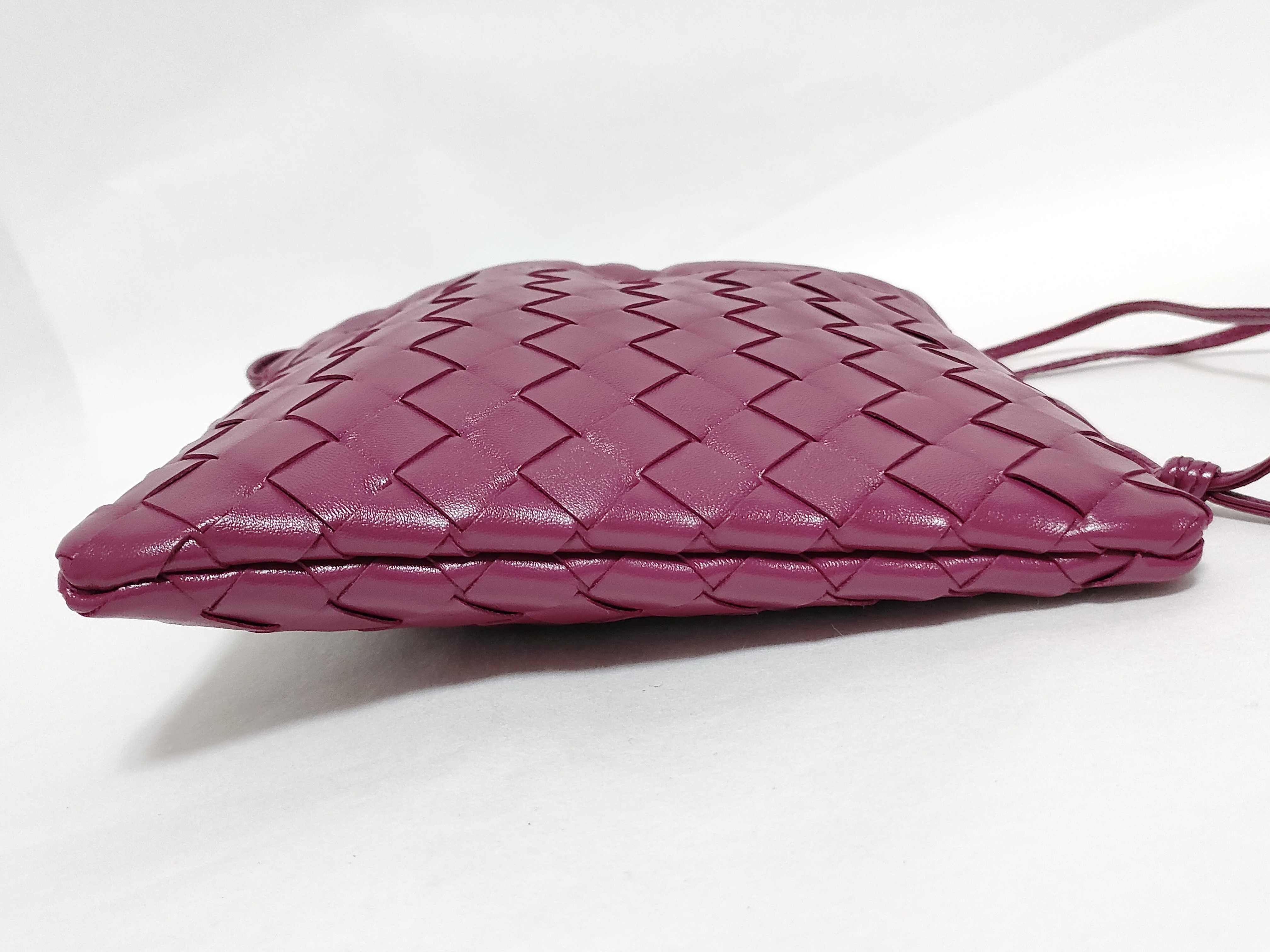 Intrecciato Bottega Veneta Intrecciato Dust Bag Leather Shoulder Bag Purple Shoulder Bag — view 7