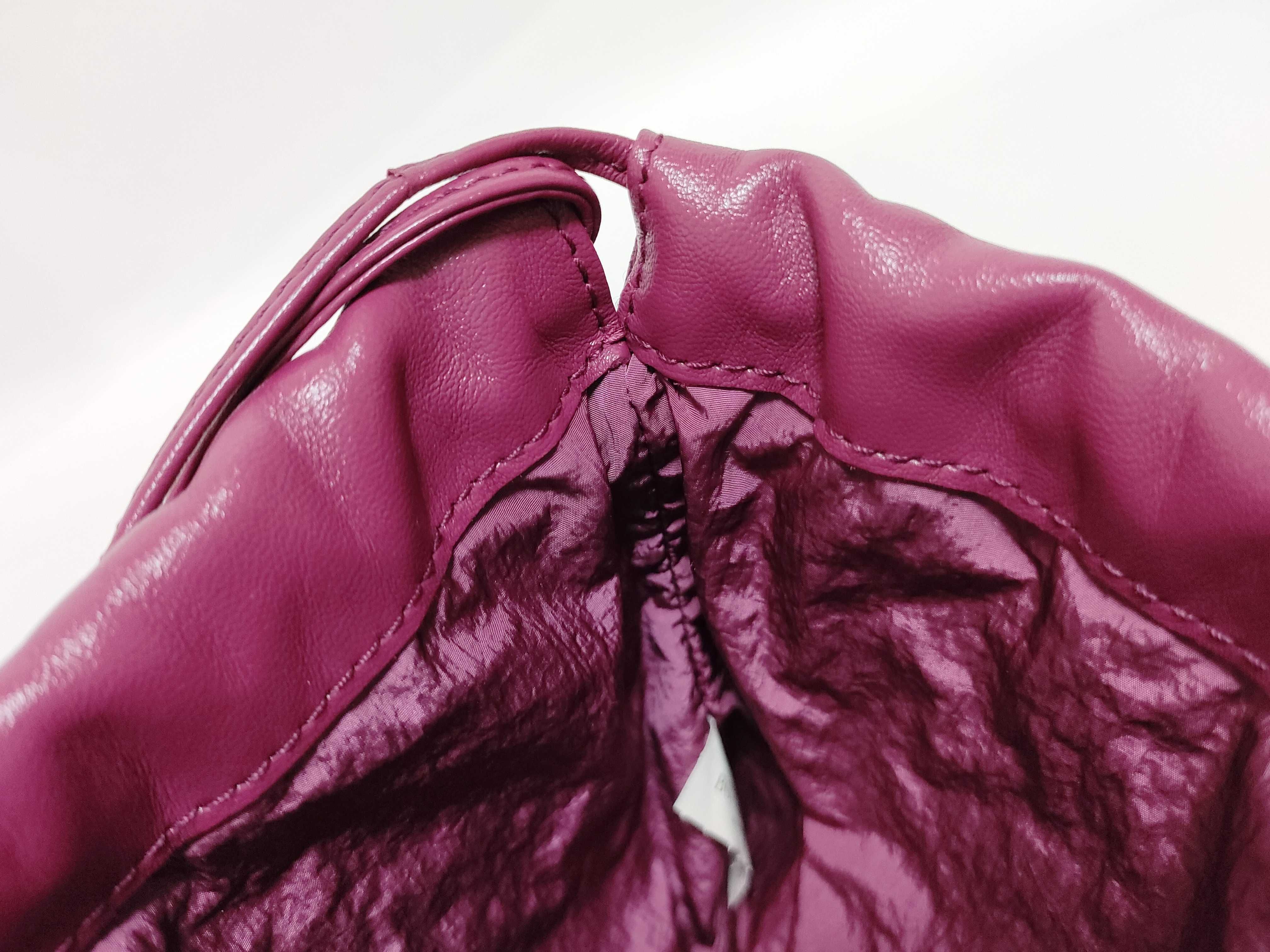 Intrecciato Bottega Veneta Intrecciato Dust Bag Leather Shoulder Bag Purple Shoulder Bag — view 8