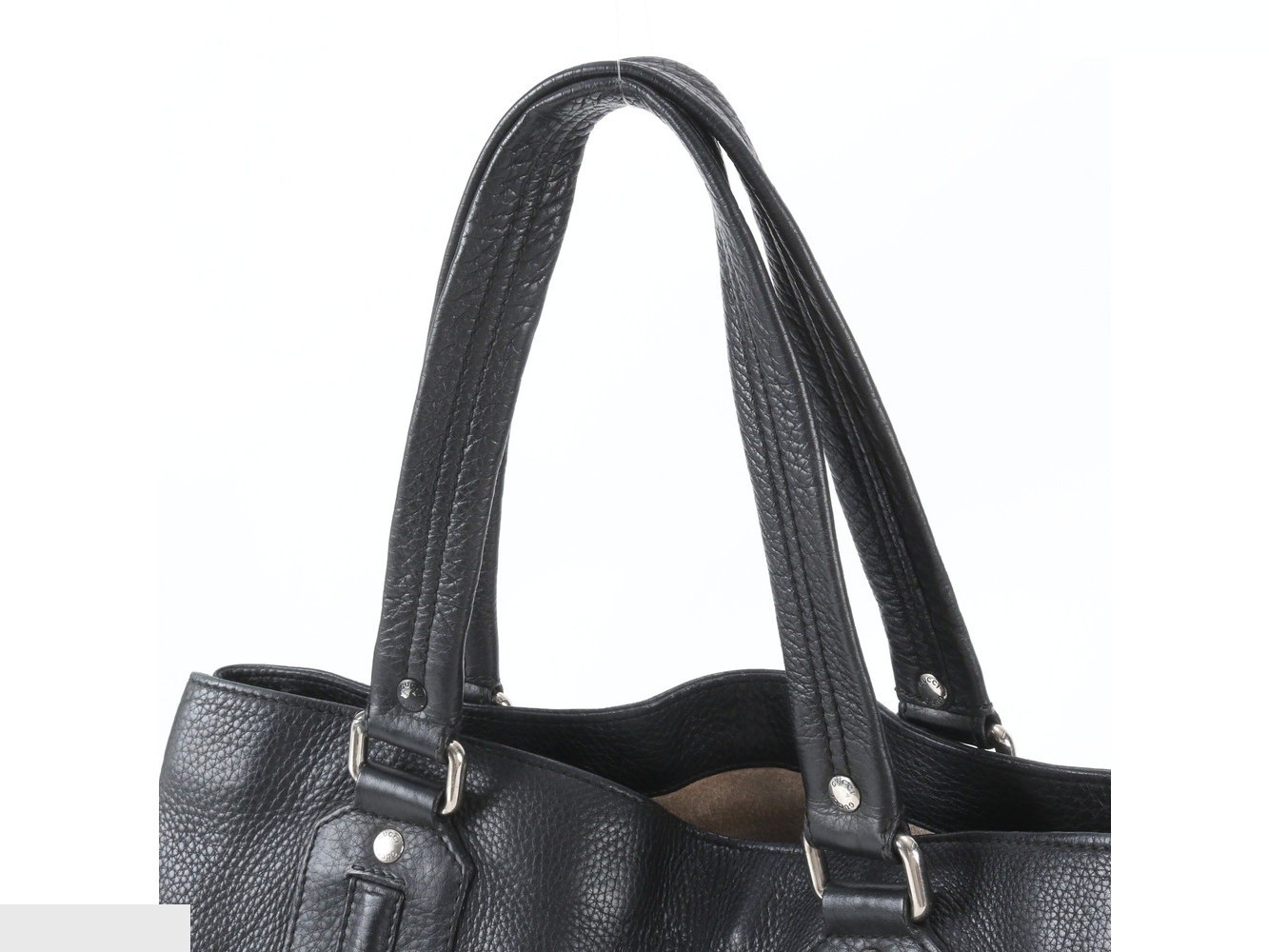 Leather tote bag, shoulder bag, business bag, for commuting, document bag. — view 2