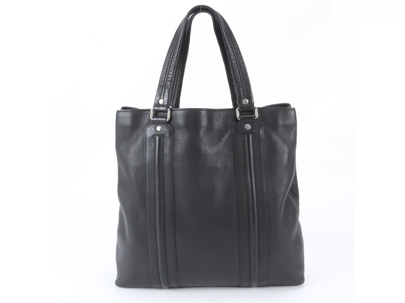 Leather tote bag, shoulder bag, business bag, for commuting, document bag. — view 3