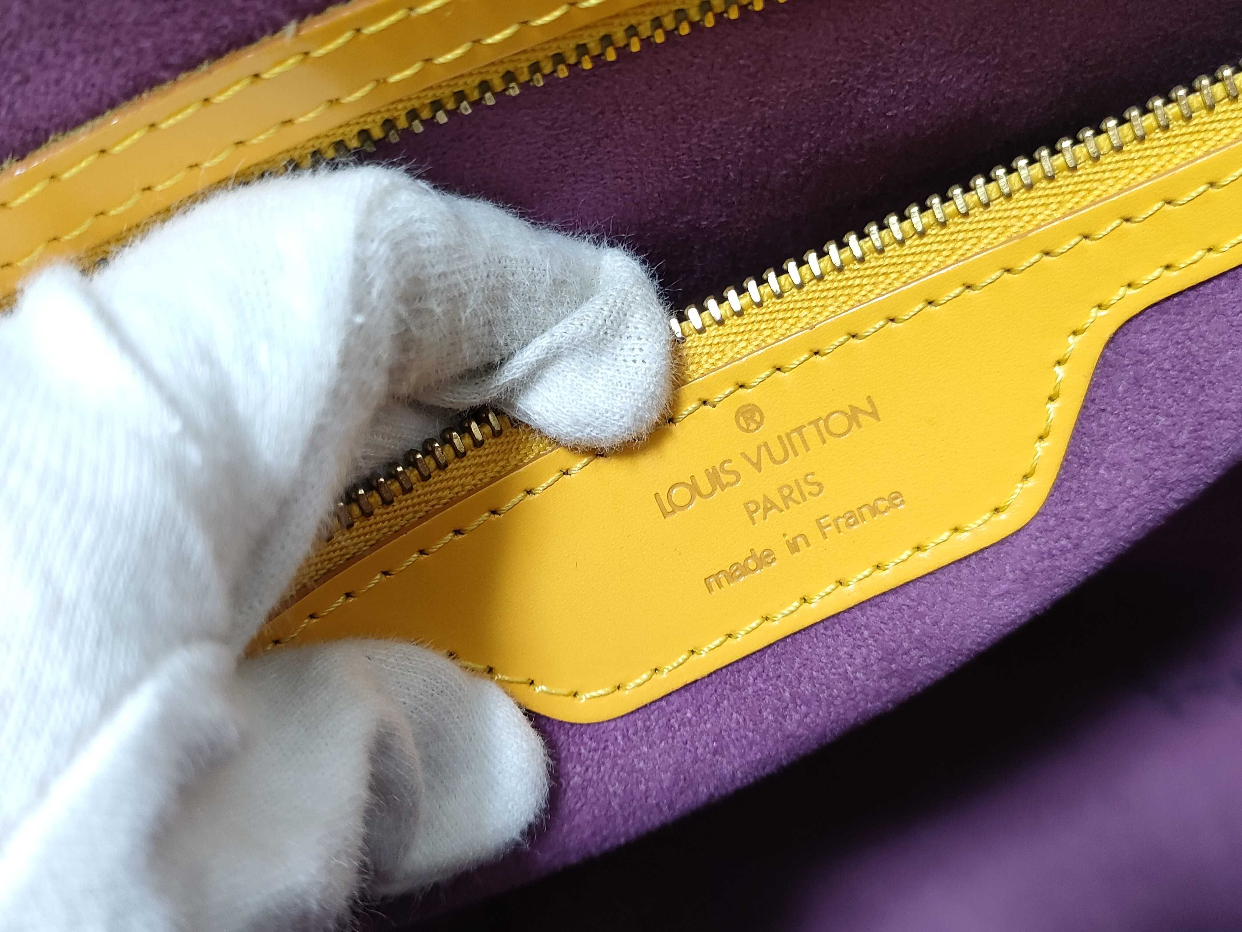 Epi Saint Jacques Yellow Handbag — view 12