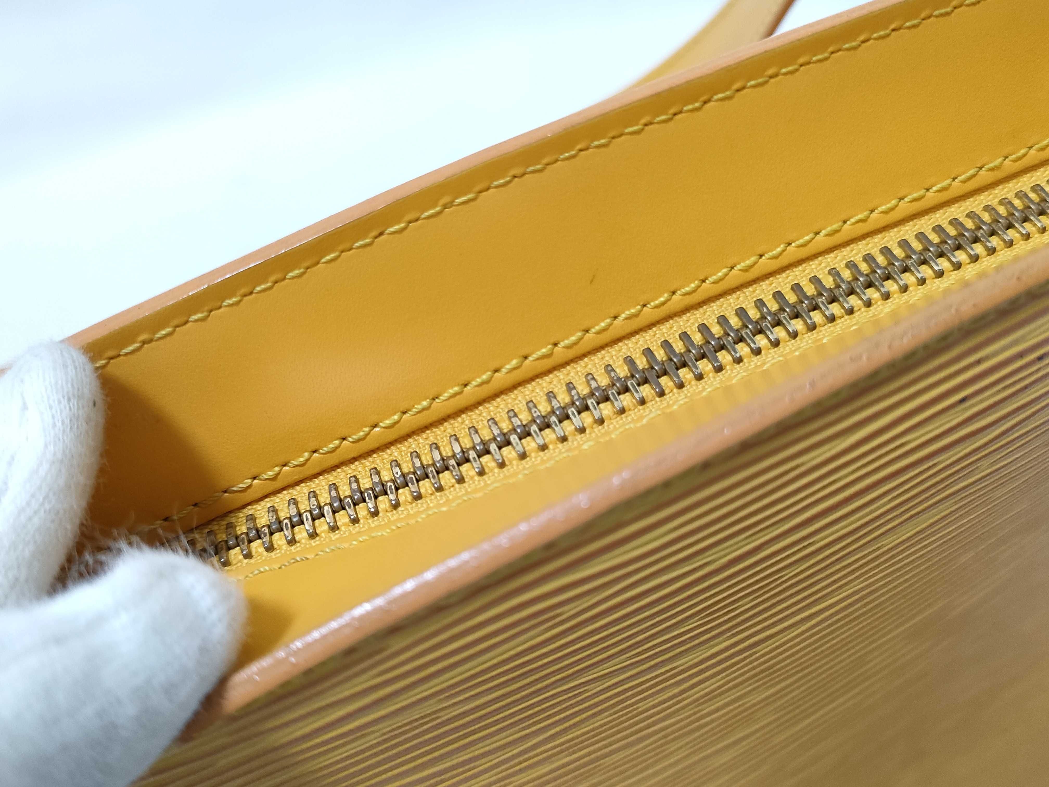 Epi Saint Jacques Yellow Handbag — view 6