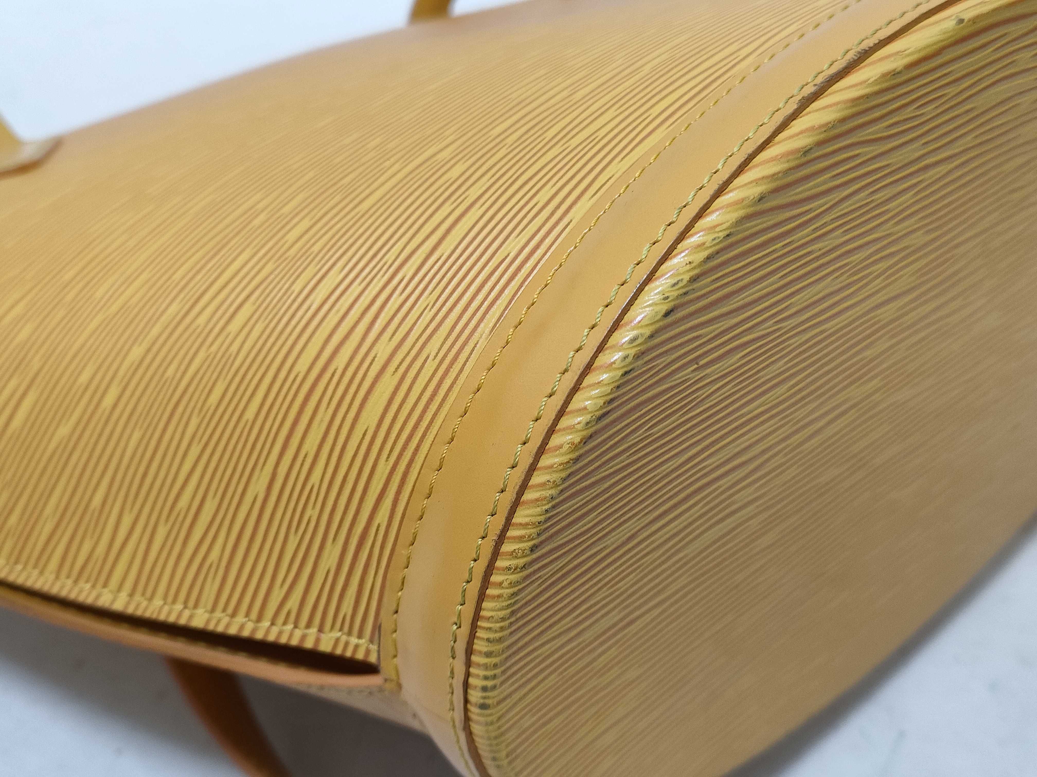 Epi Saint Jacques Yellow Handbag — view 7
