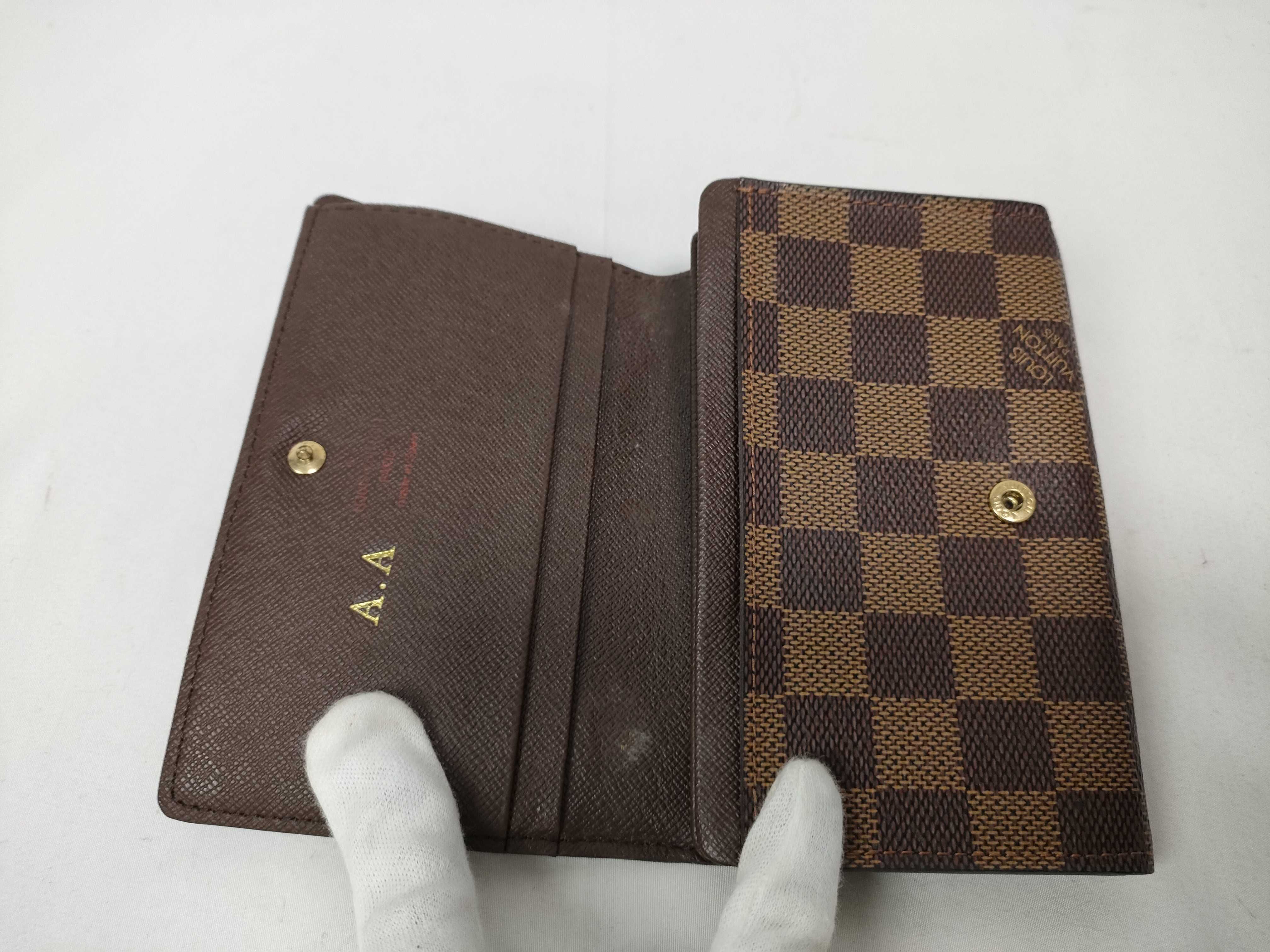 Damier LV Damier Portemonnaie Bietrezor N61730 CA0025 Initial Wallet — view 9