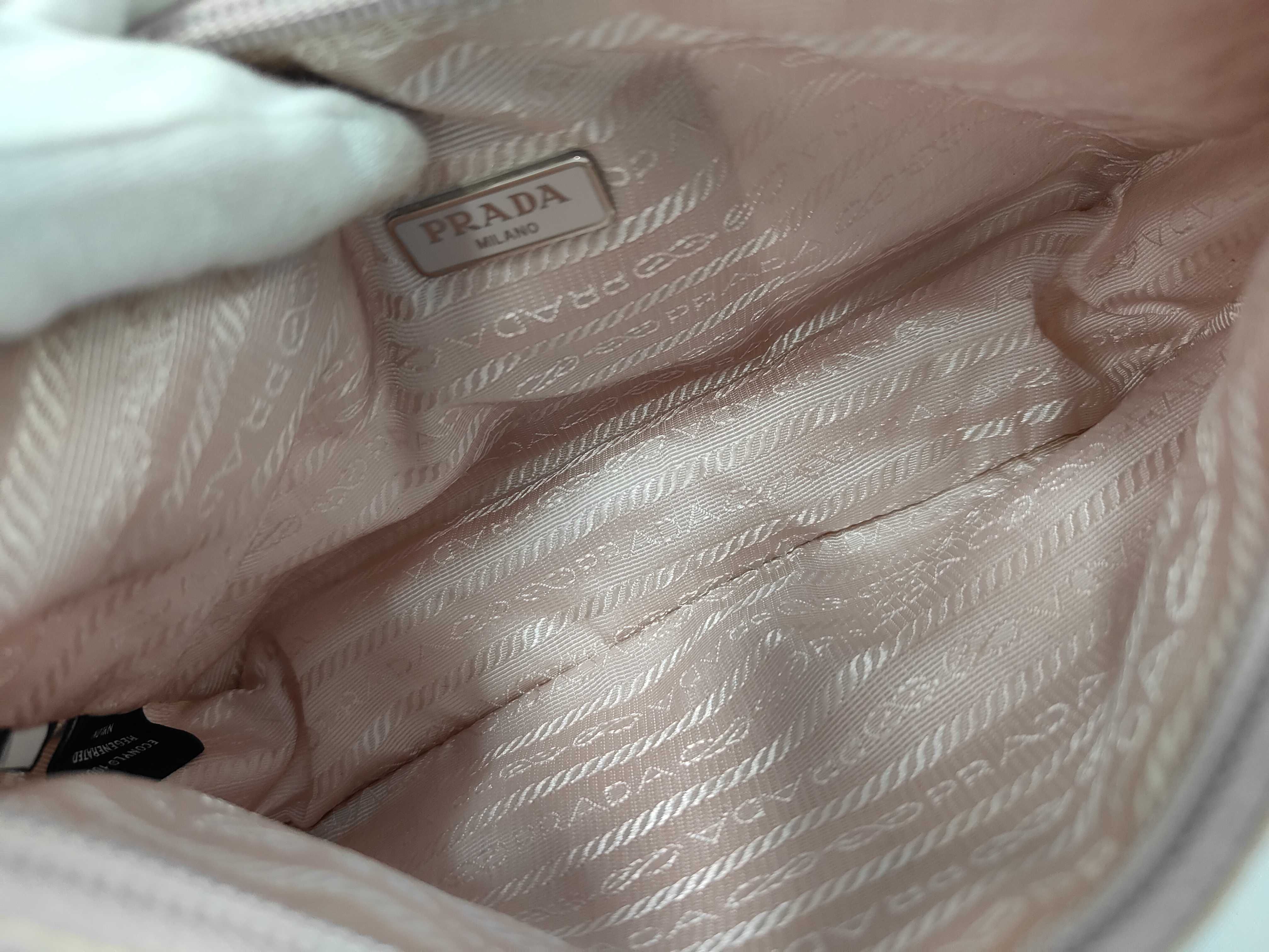 Re-Edition 2000 Tessuto Nylon Mini Bag, Pink, RFID Readable, Shoulder Bag — view 9