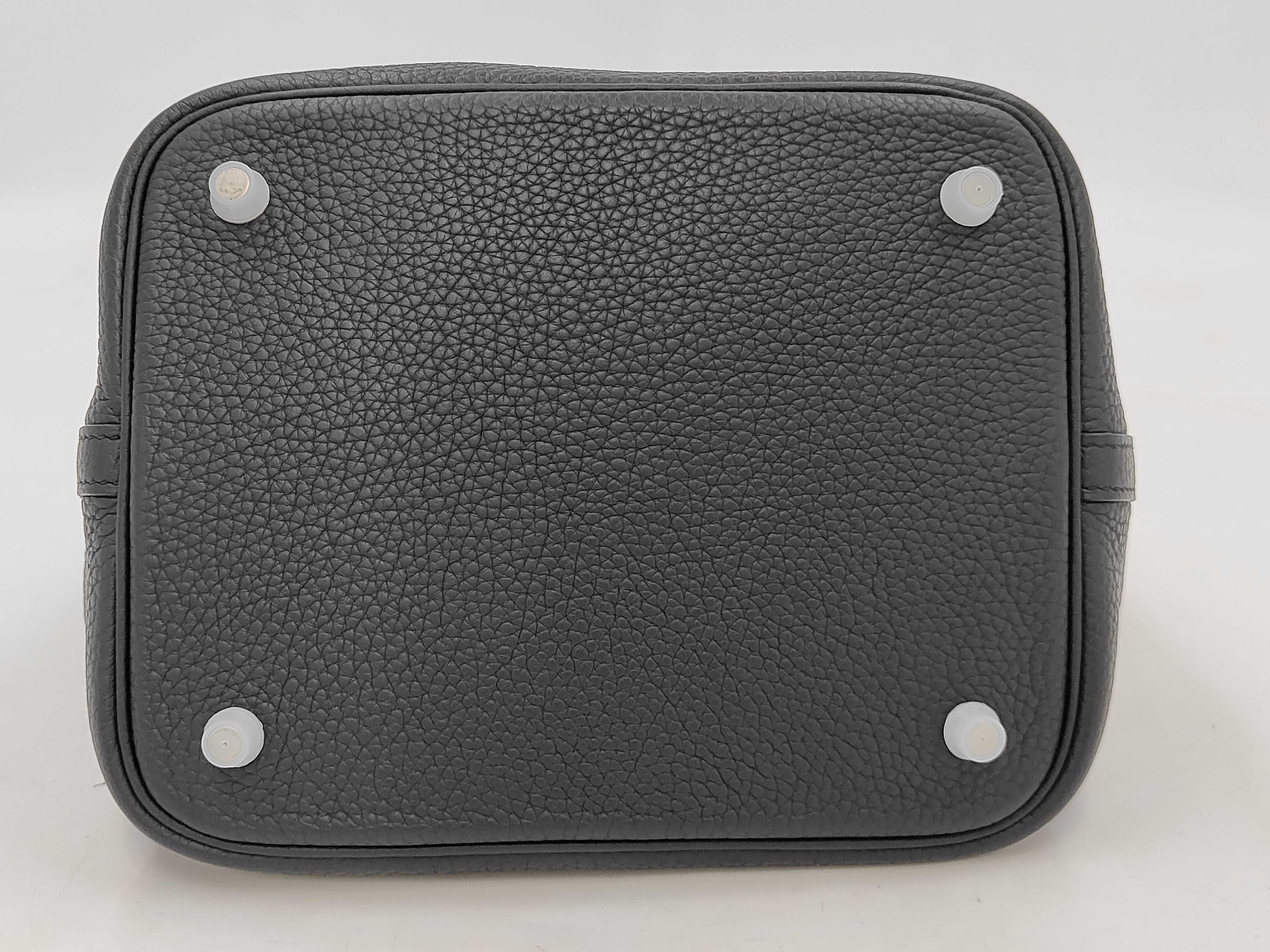 Picotin Lock PM Taurillon Leather C Stamp Black Handbag — view 3