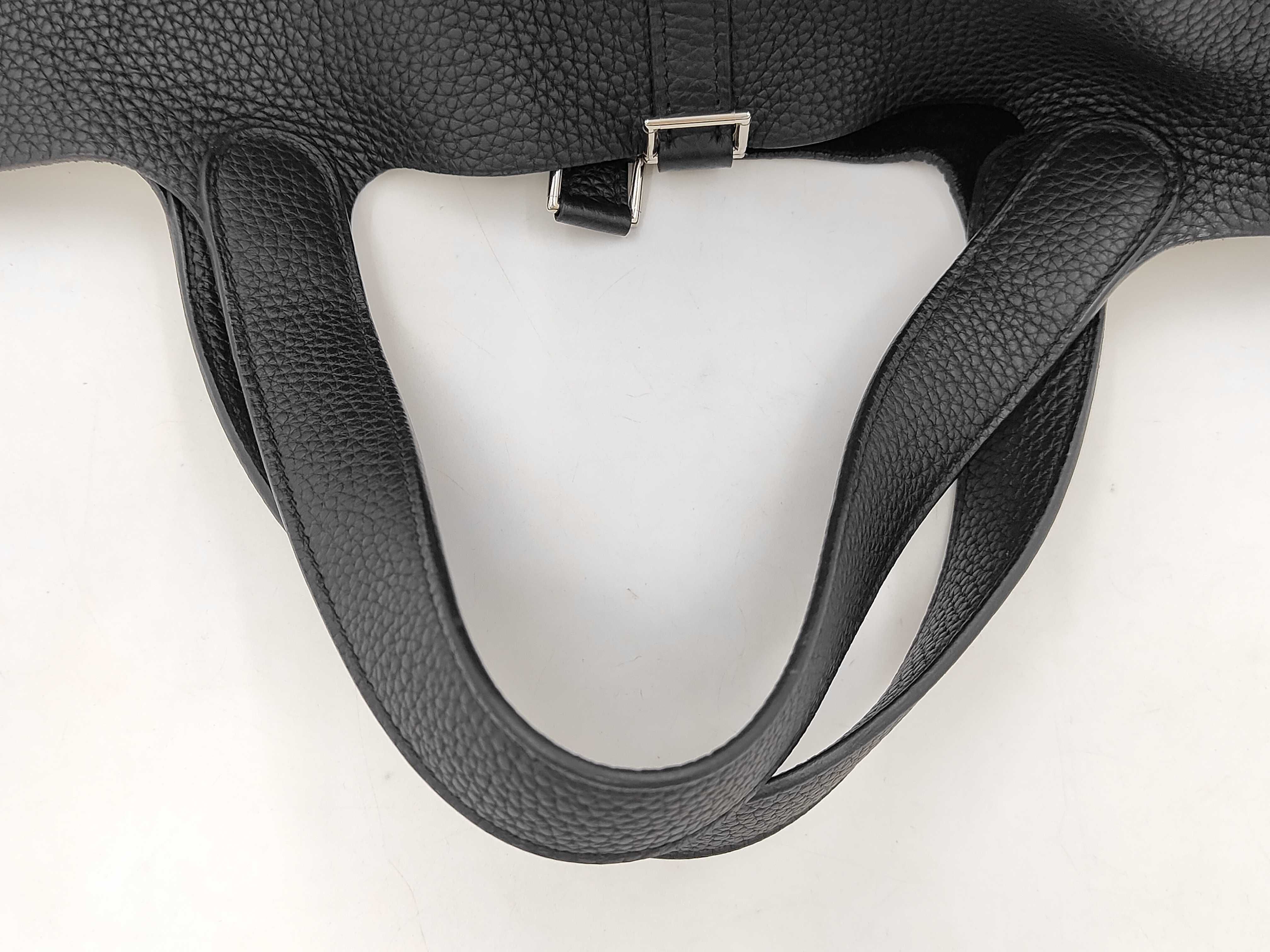 Picotin Lock PM Taurillon Leather C Stamp Black Handbag — view 5