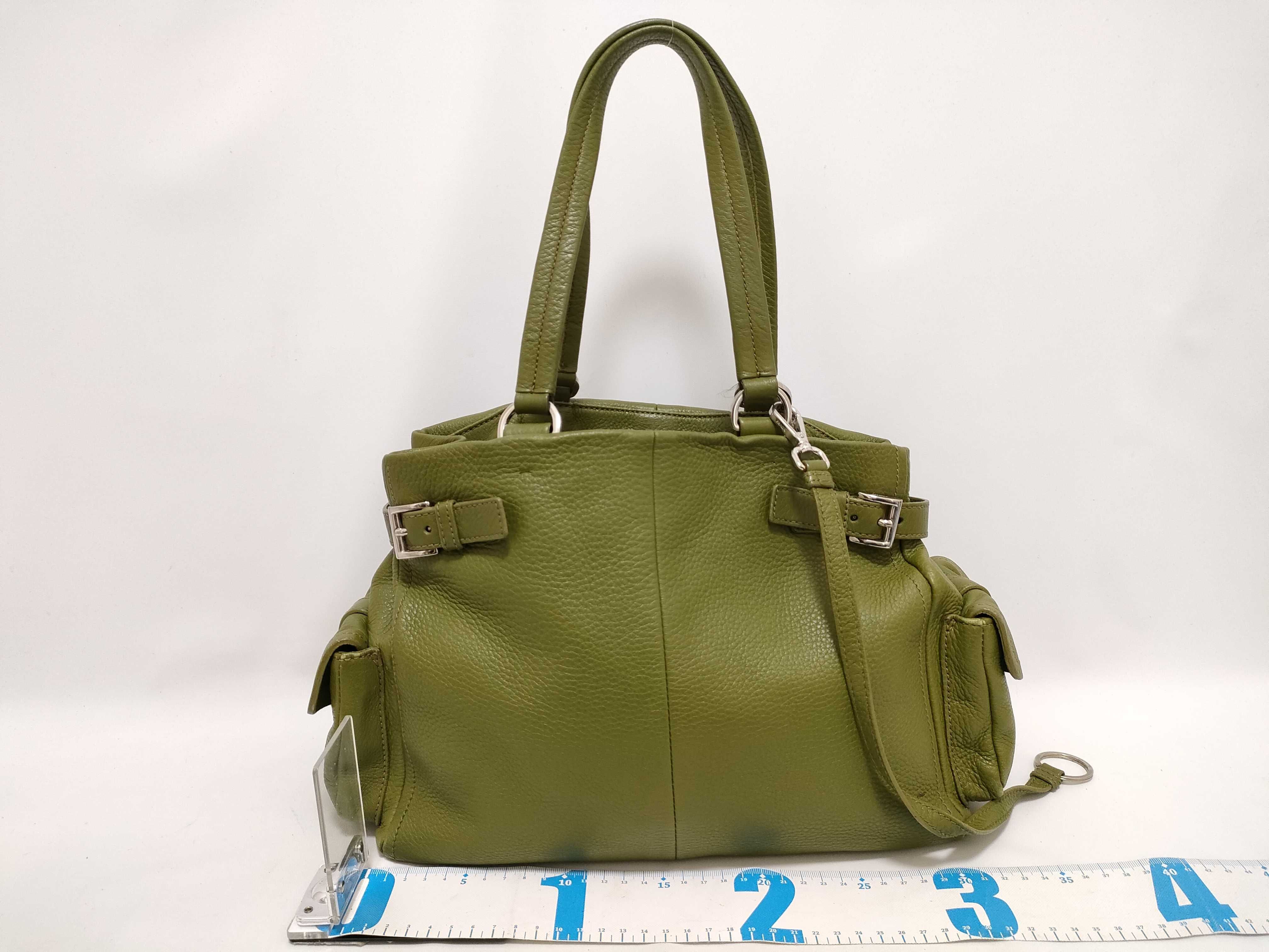 Triangle Plate Leather Shoulder Bag — view 2