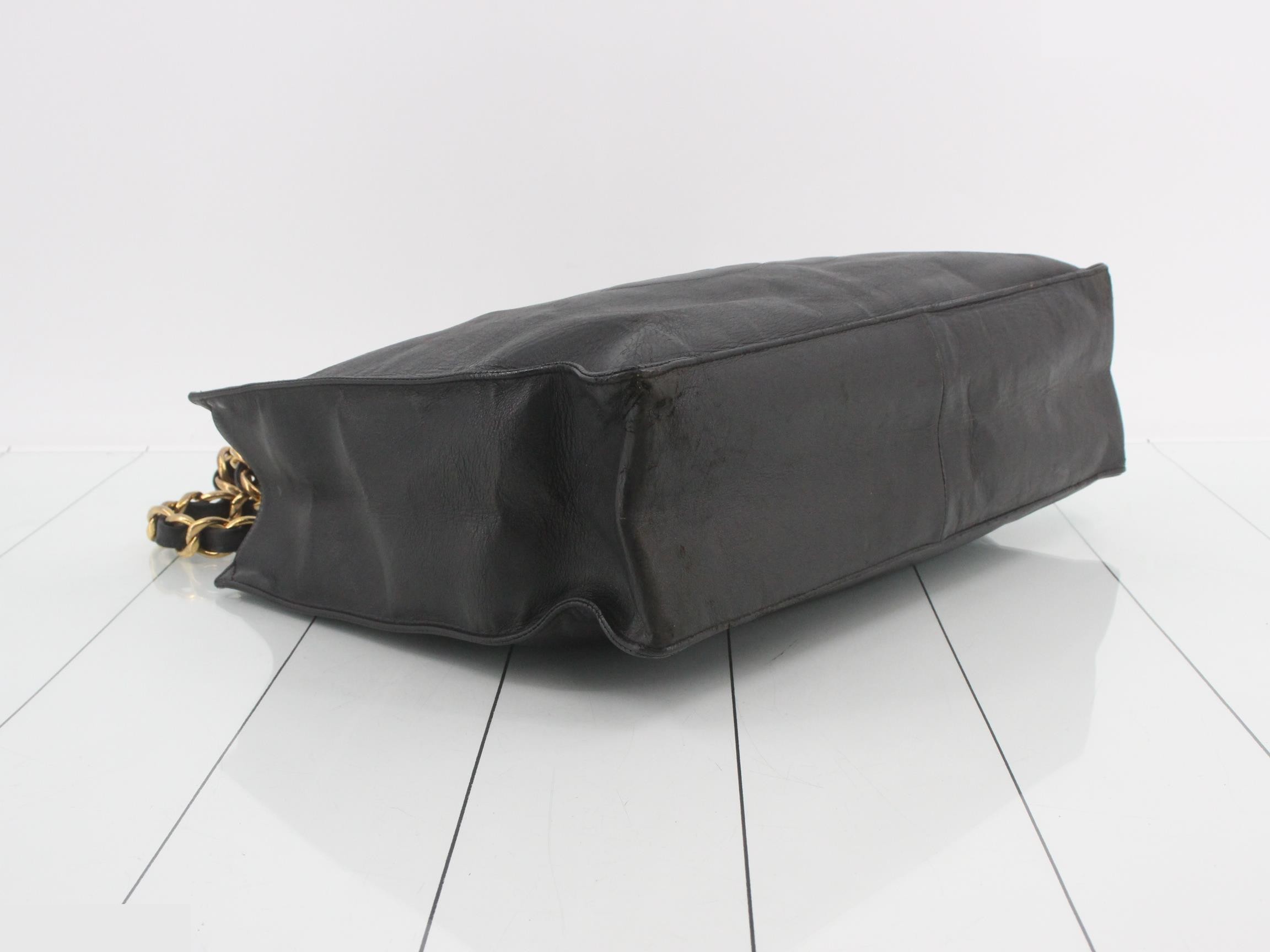 Lambskin Coco Mark Chain Tote Bag — view 5