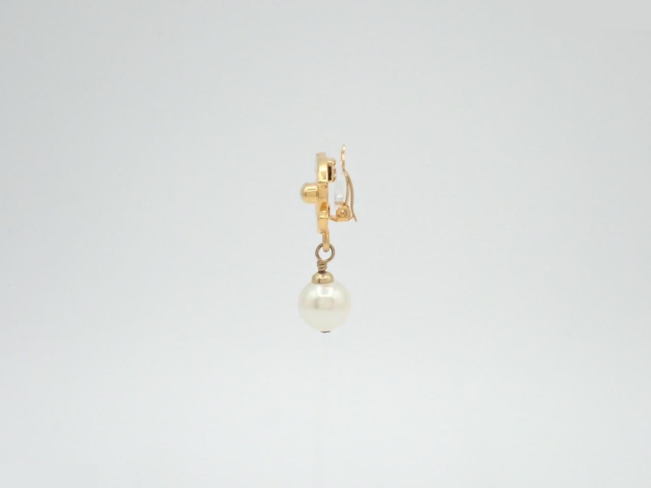 Turnlock Swing Pearl Earrings — view 3