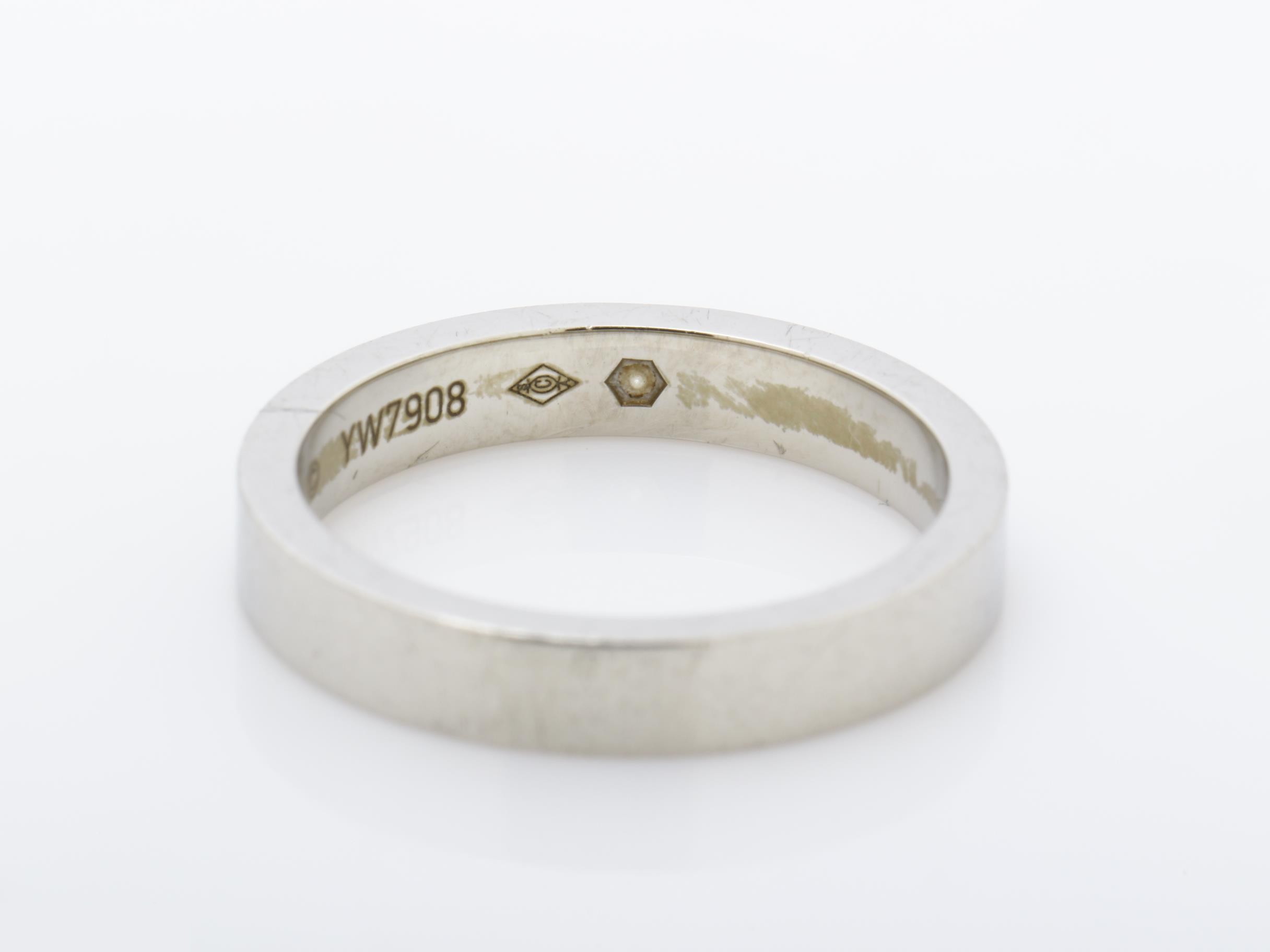 C de Cartier diamond ring, Pt950, 4.6g, #47 — view 4