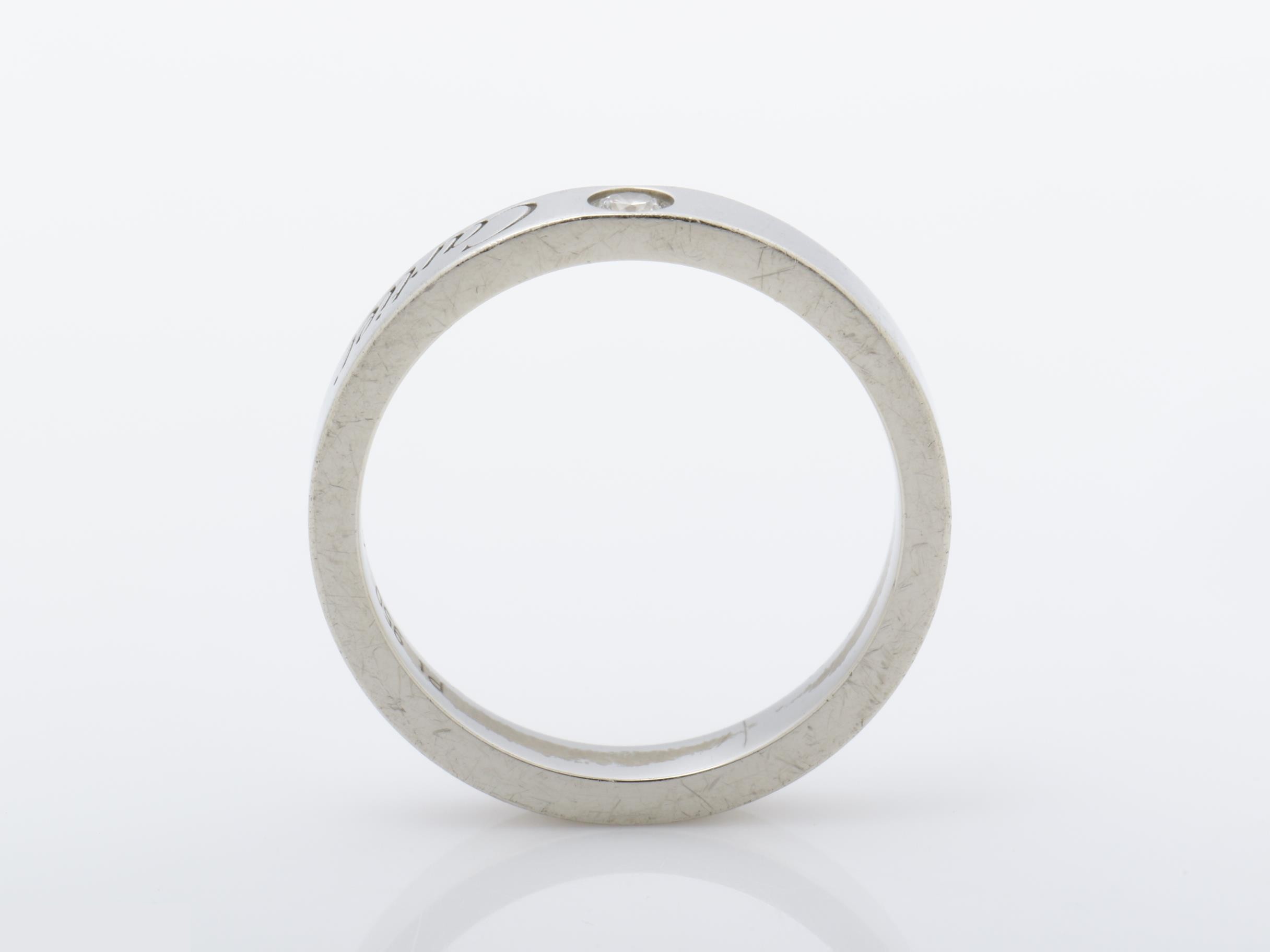 C de Cartier diamond ring, Pt950, 4.6g, #47 — view 5