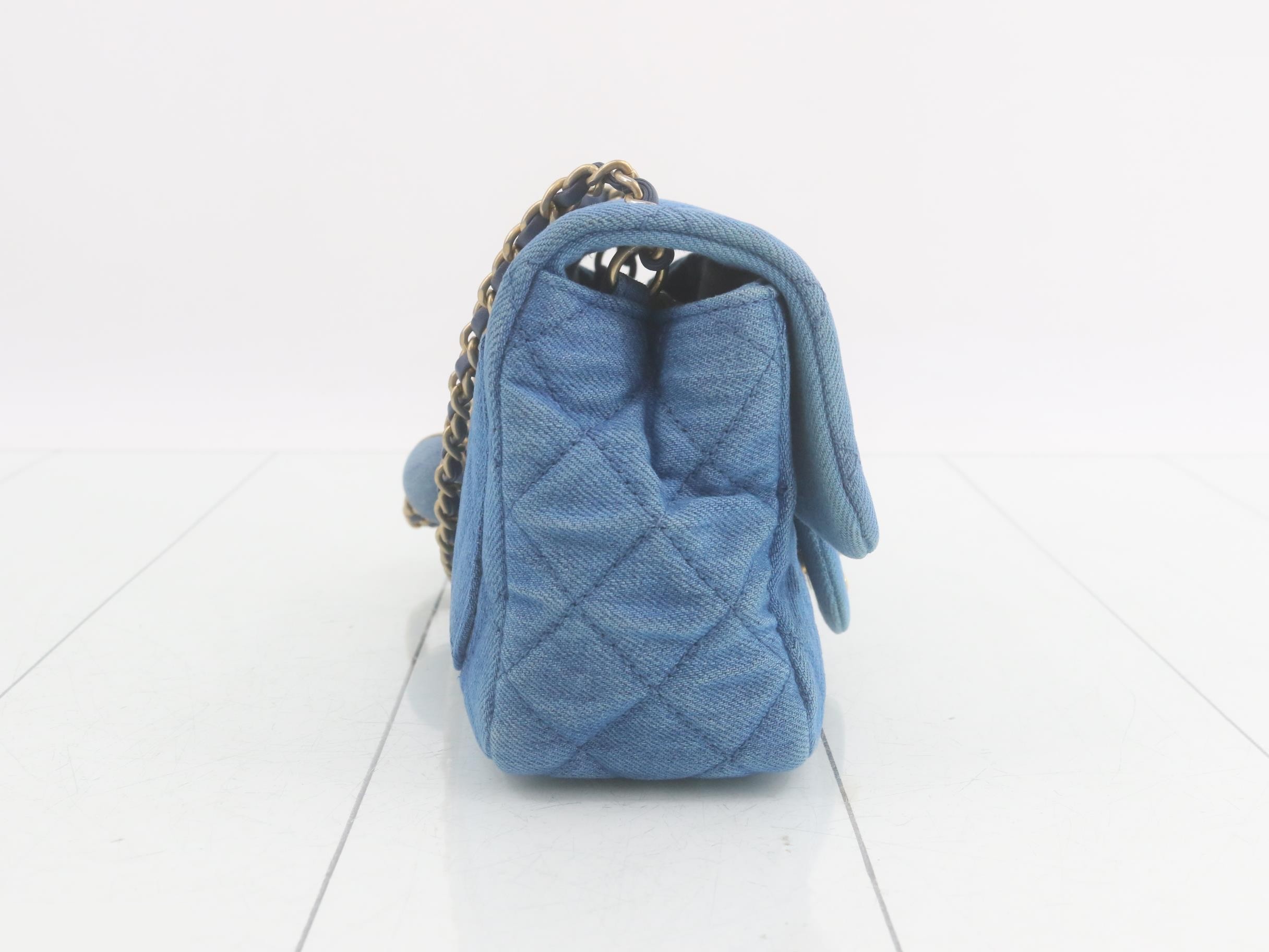 Denim ball chain matelassé TA23LULC — view 4