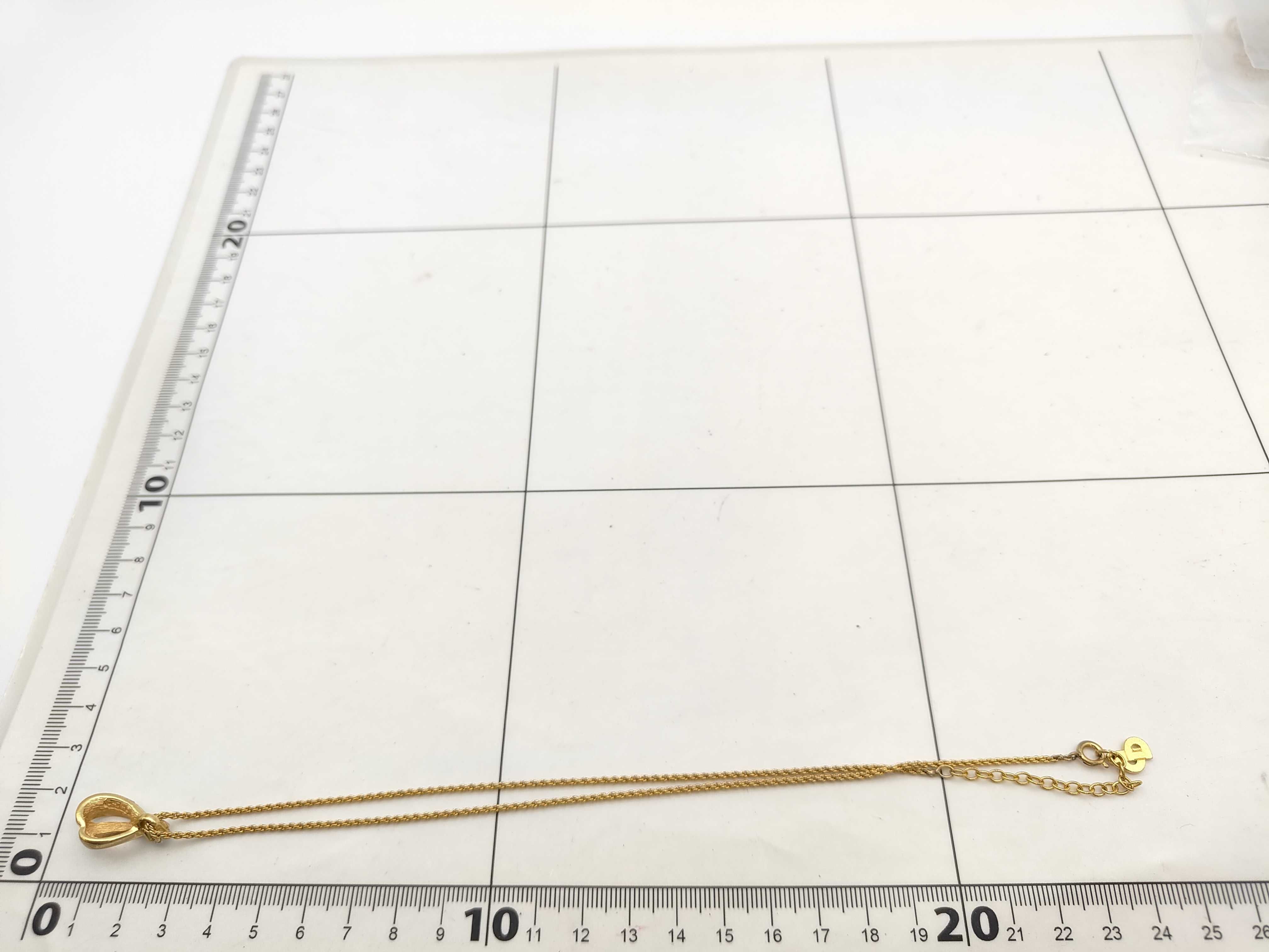 Christian Rhinestone Gold Necklace — view 2