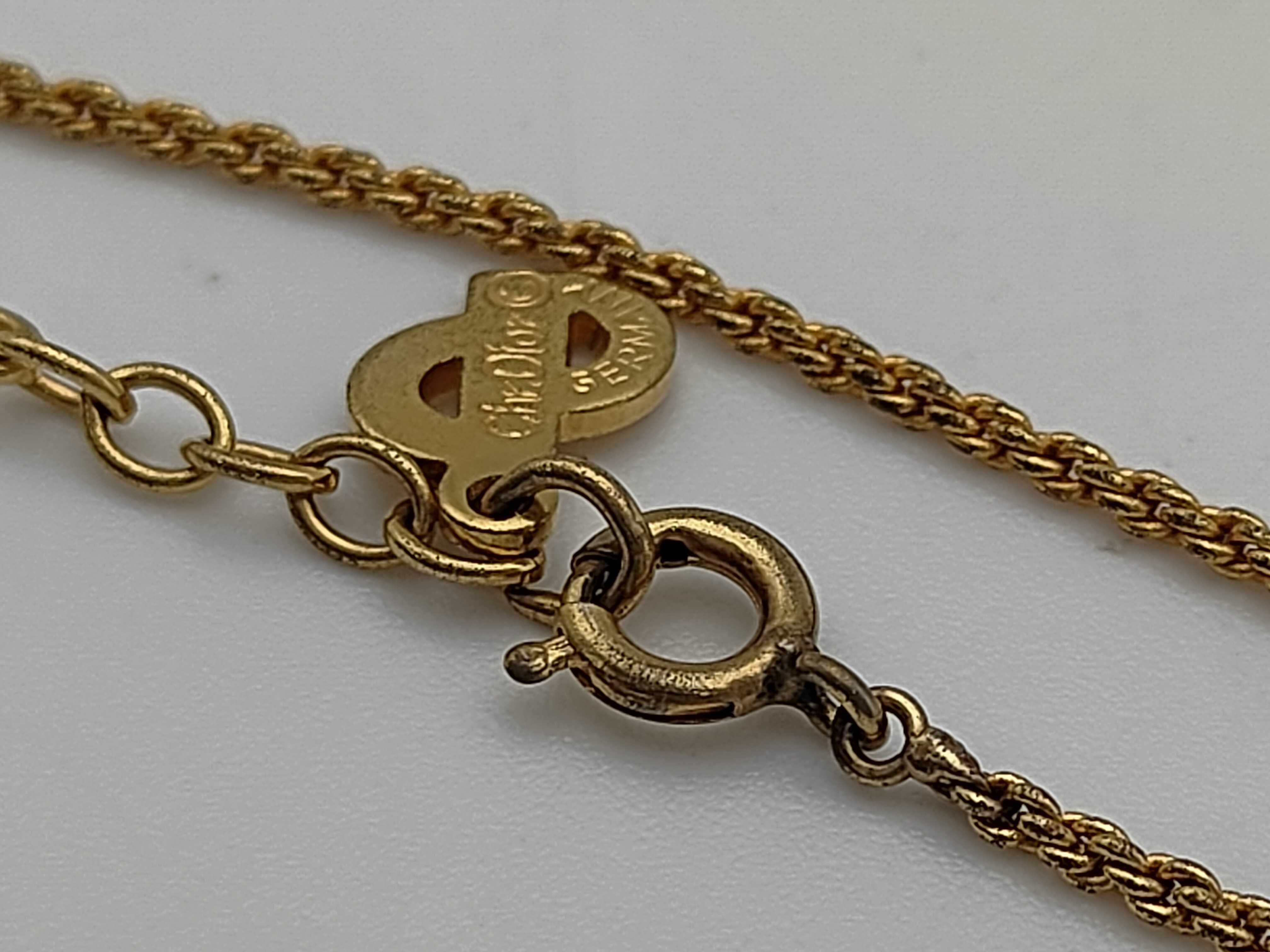 Christian Rhinestone Gold Necklace — view 5
