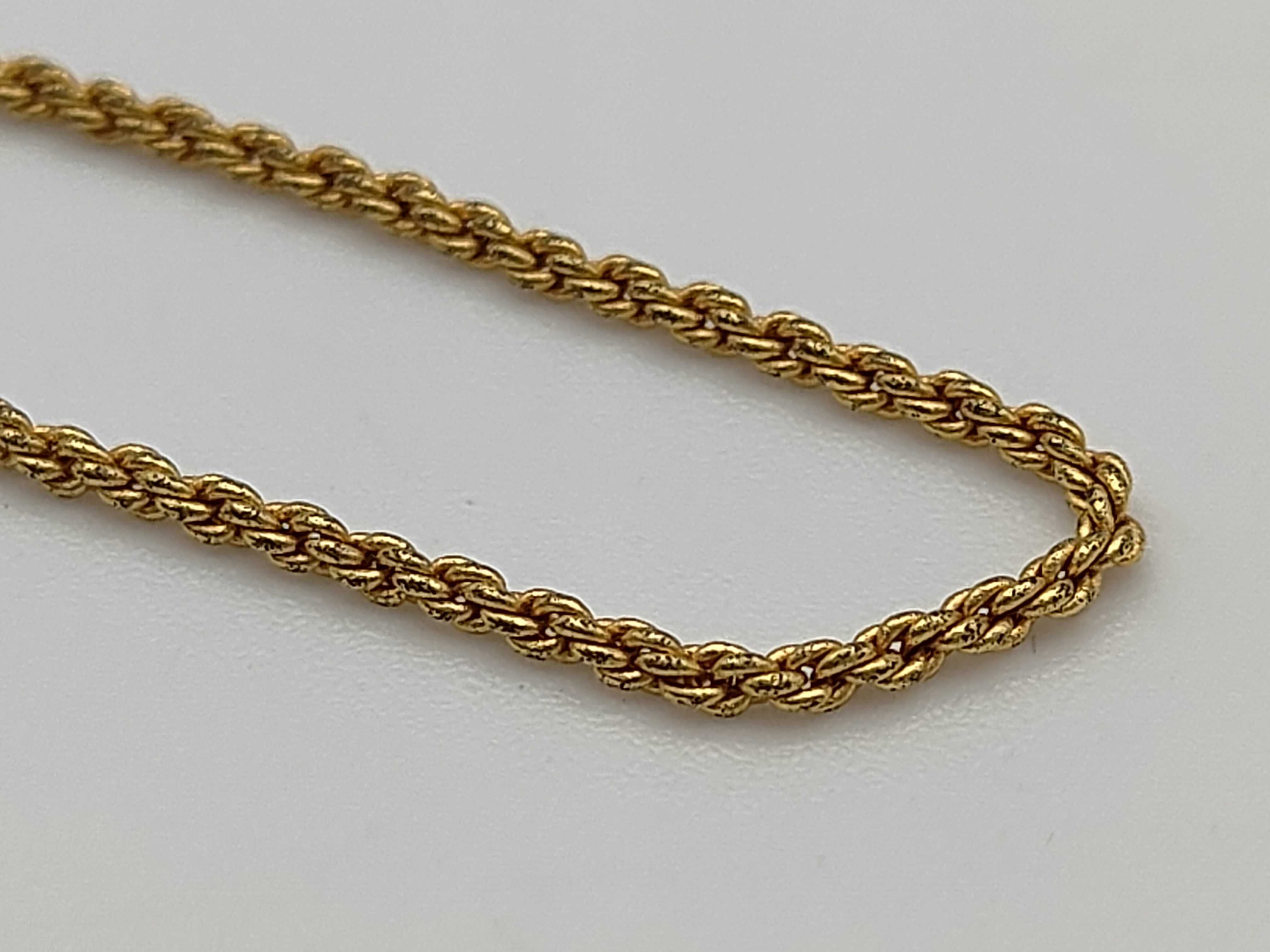 Christian Rhinestone Gold Necklace — view 6