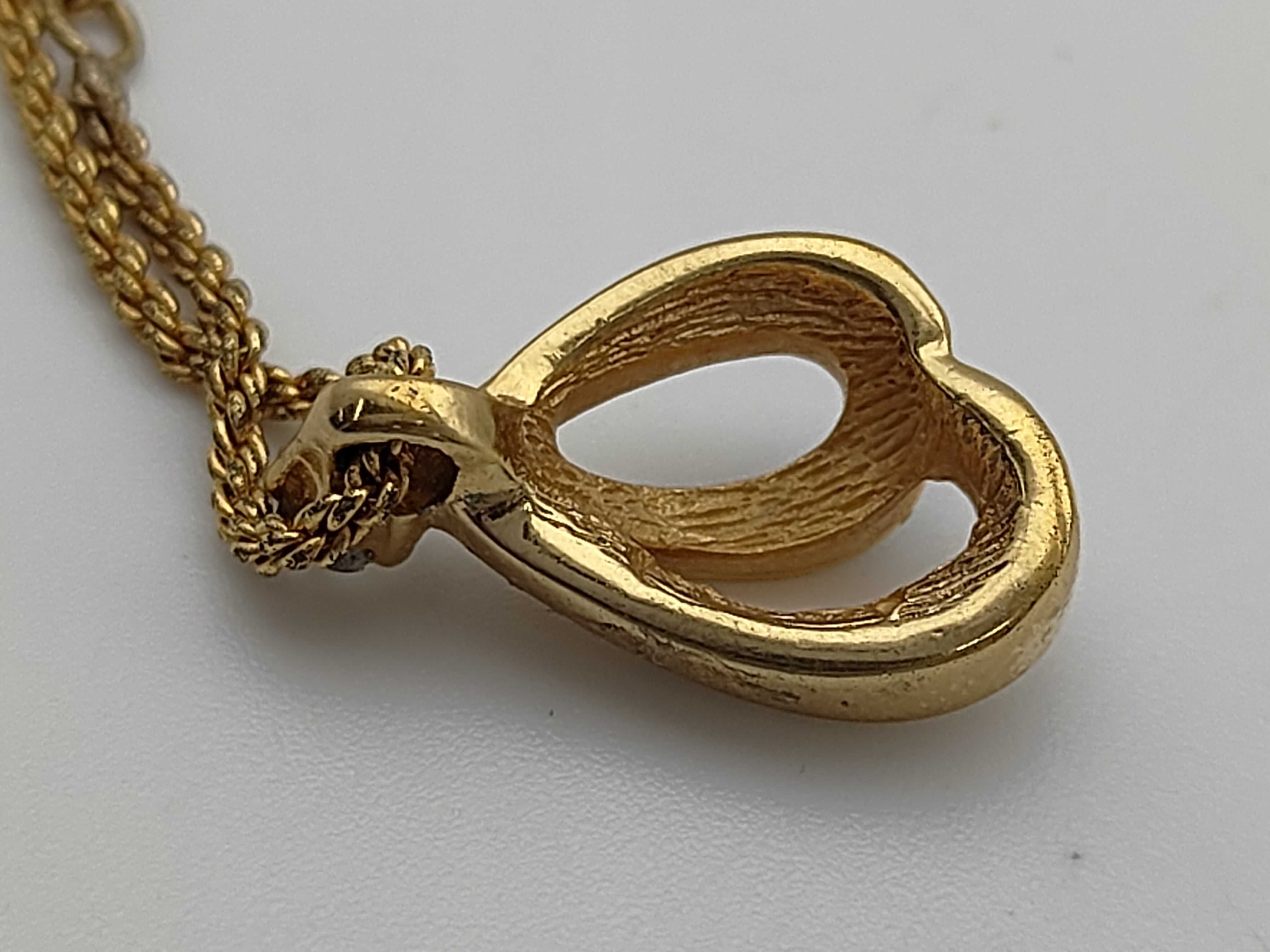 Christian Rhinestone Gold Necklace — view 7