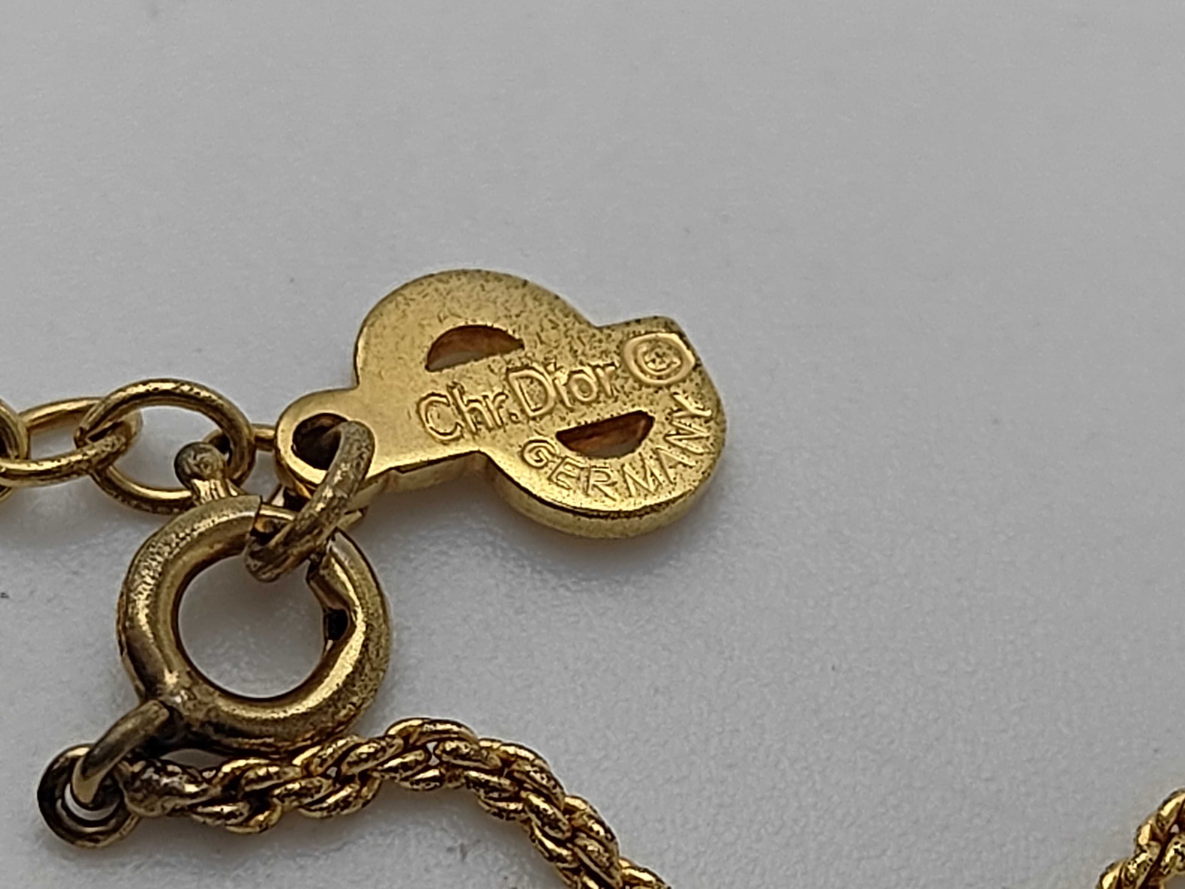 Christian Rhinestone Gold Necklace — view 8