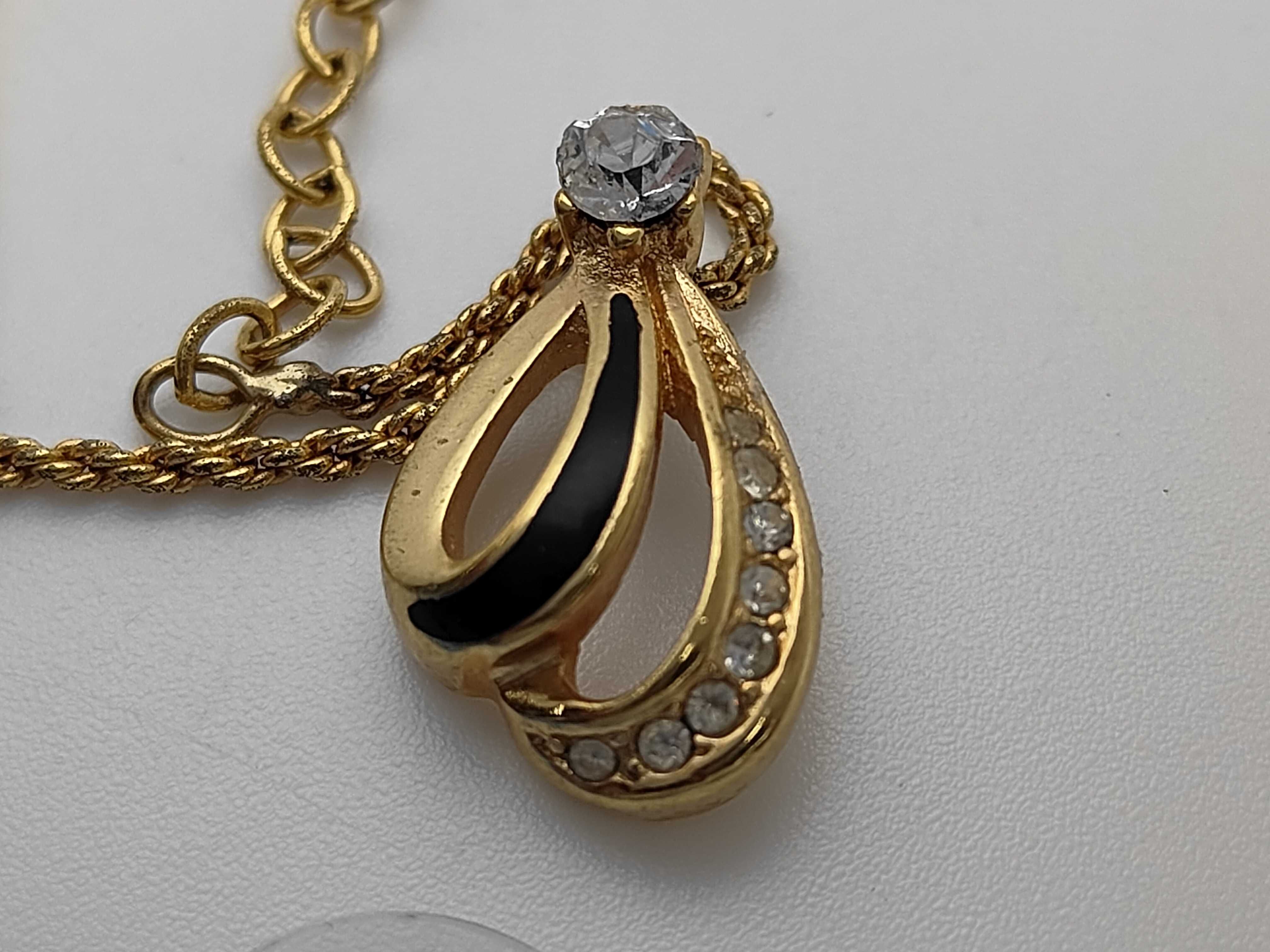 Christian Rhinestone Gold Necklace — view 9