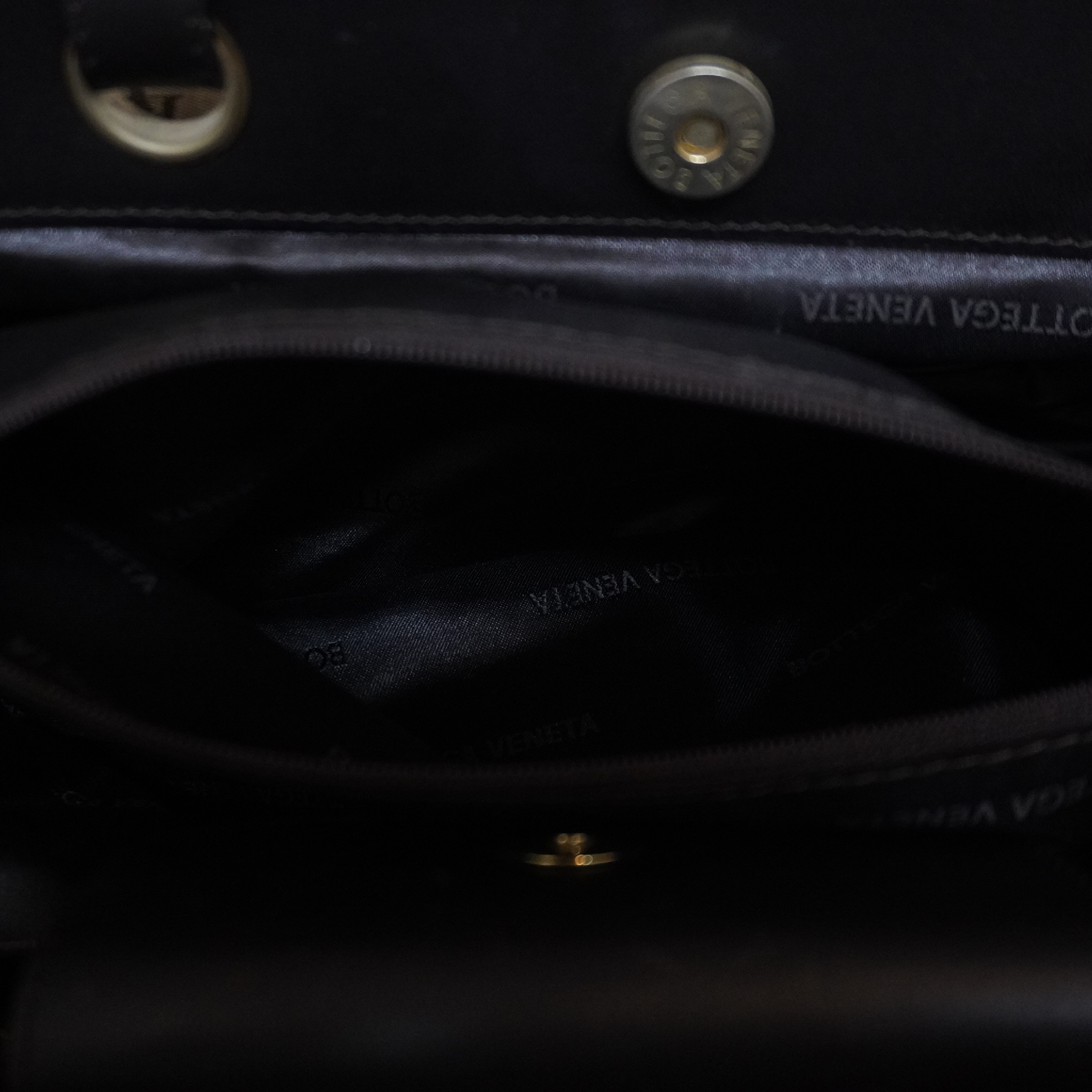 Logo Canvas Leather Trim Tote Bag Handbag — view 12