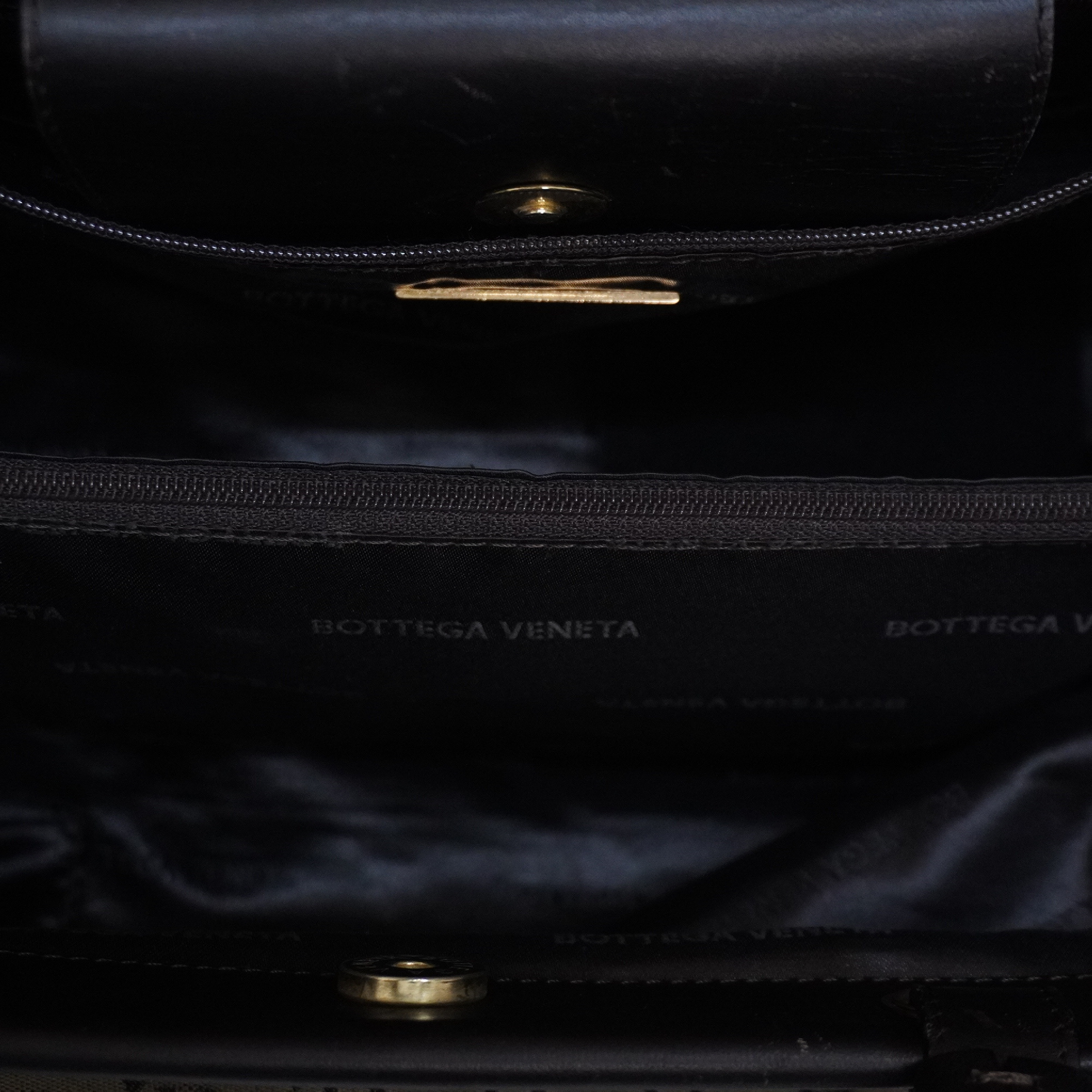 Logo Canvas Leather Trim Tote Bag Handbag — view 10