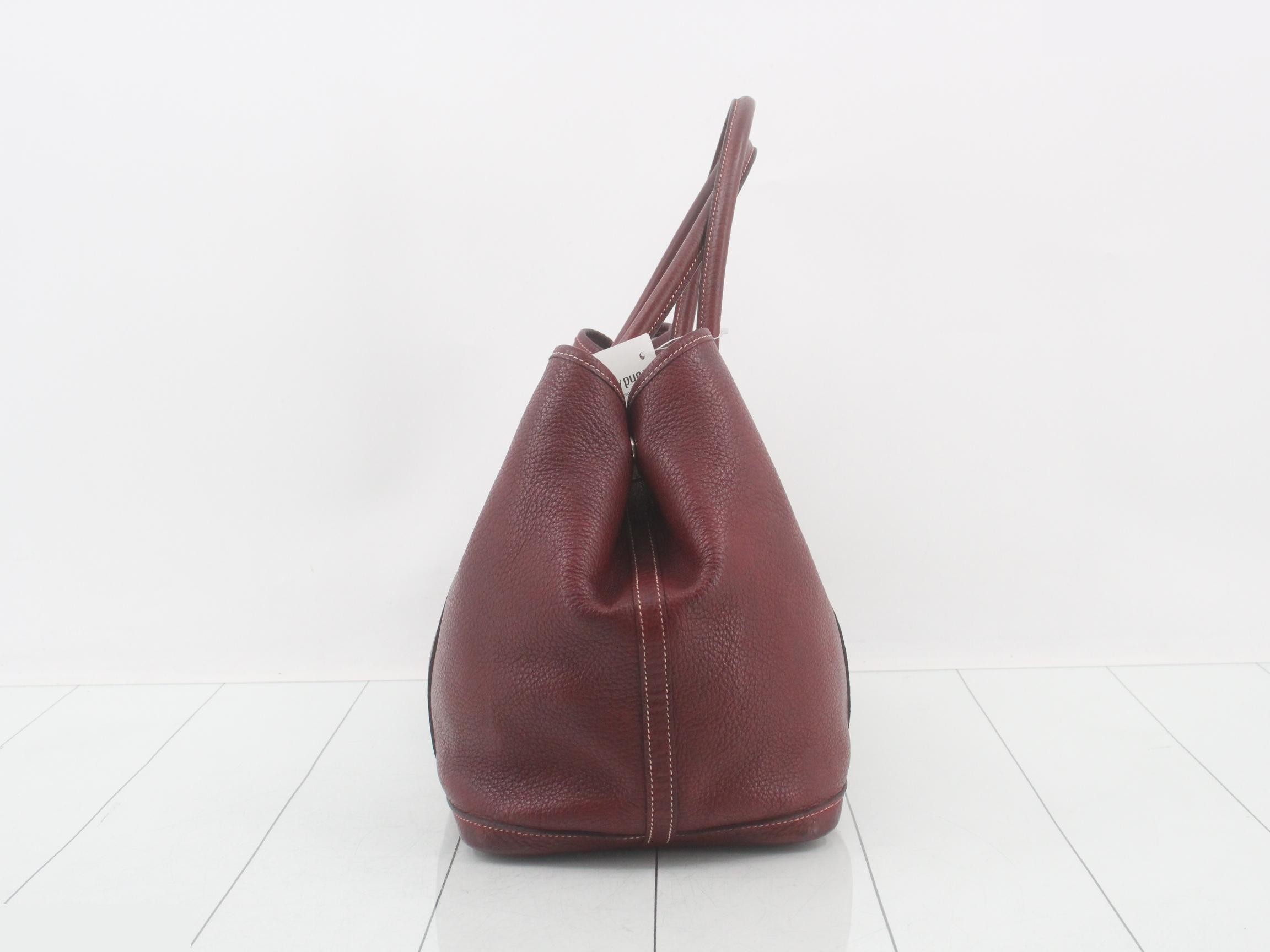 Garden Party PM, K stamp, Leather, Bordeaux — view 4