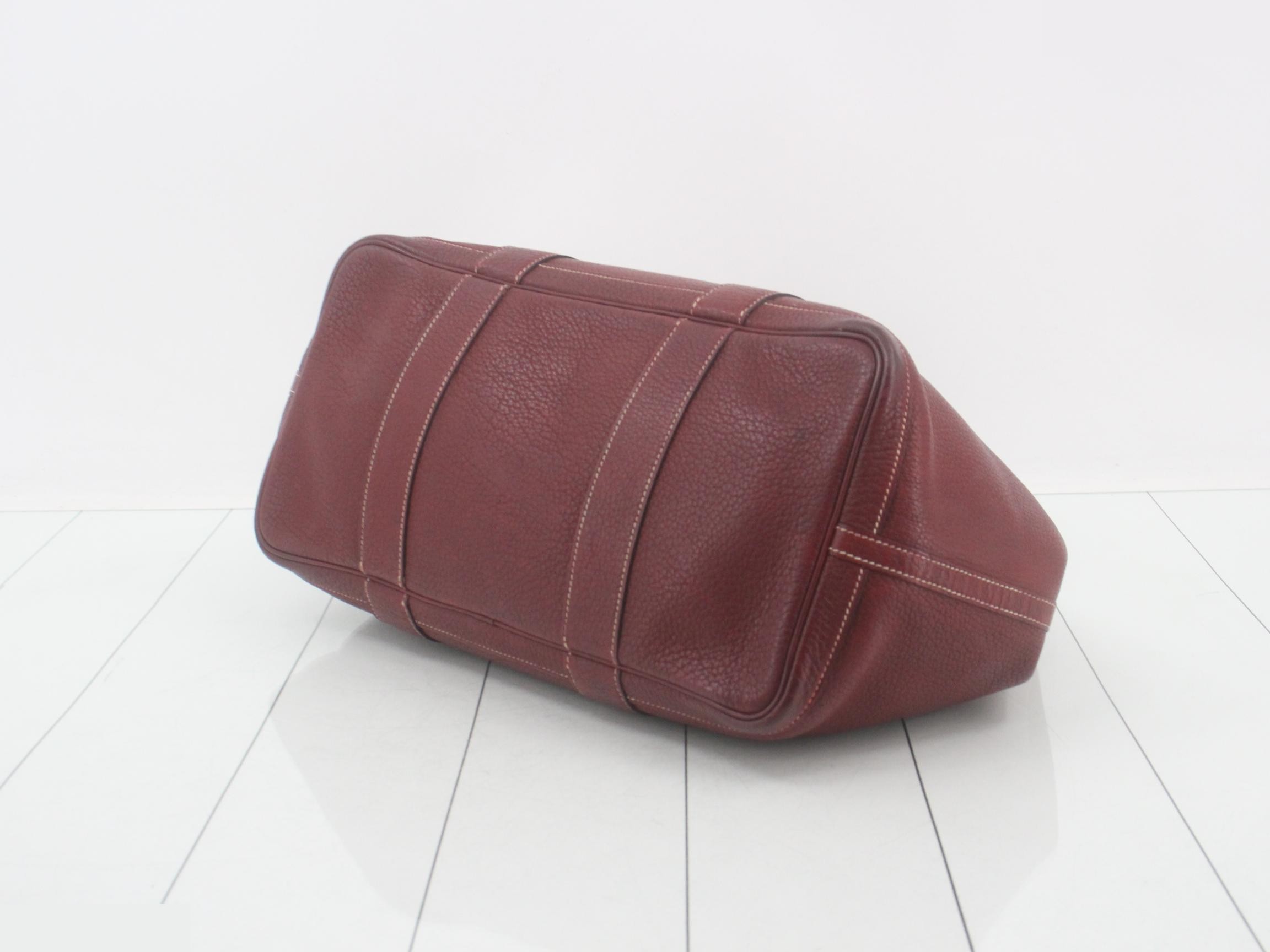 Garden Party PM, K stamp, Leather, Bordeaux — view 6