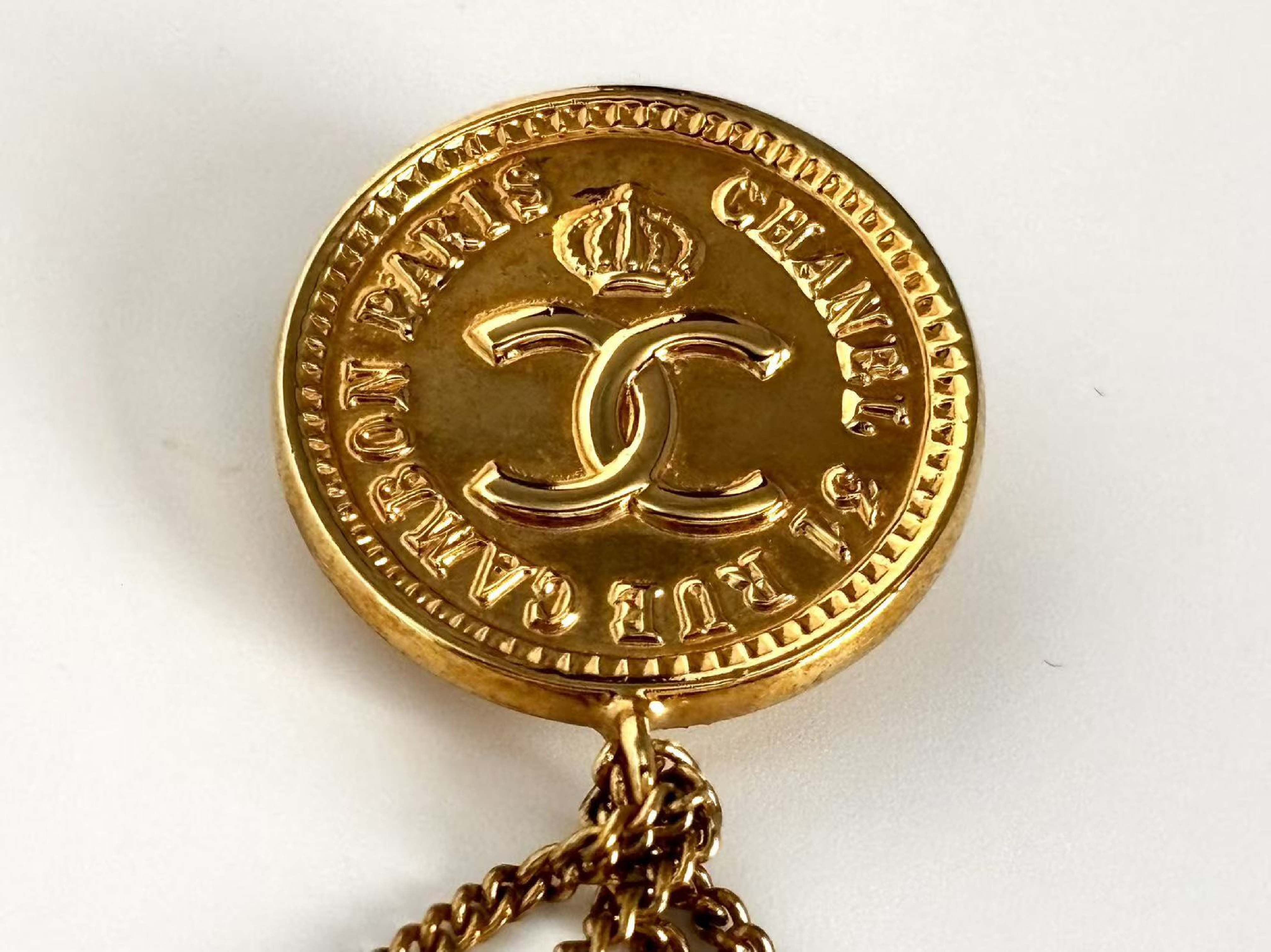 Coco Mark Gold Brooch — view 8