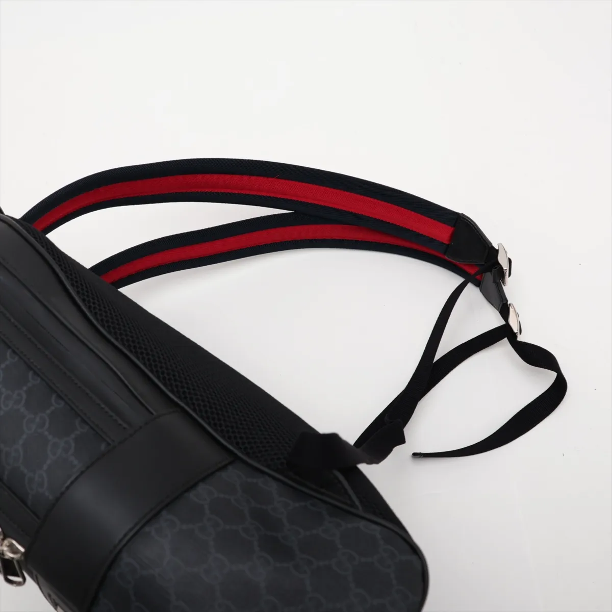 GG Supreme PVC x Leather Backpack/Rucksack, Black, 771158 — view 6