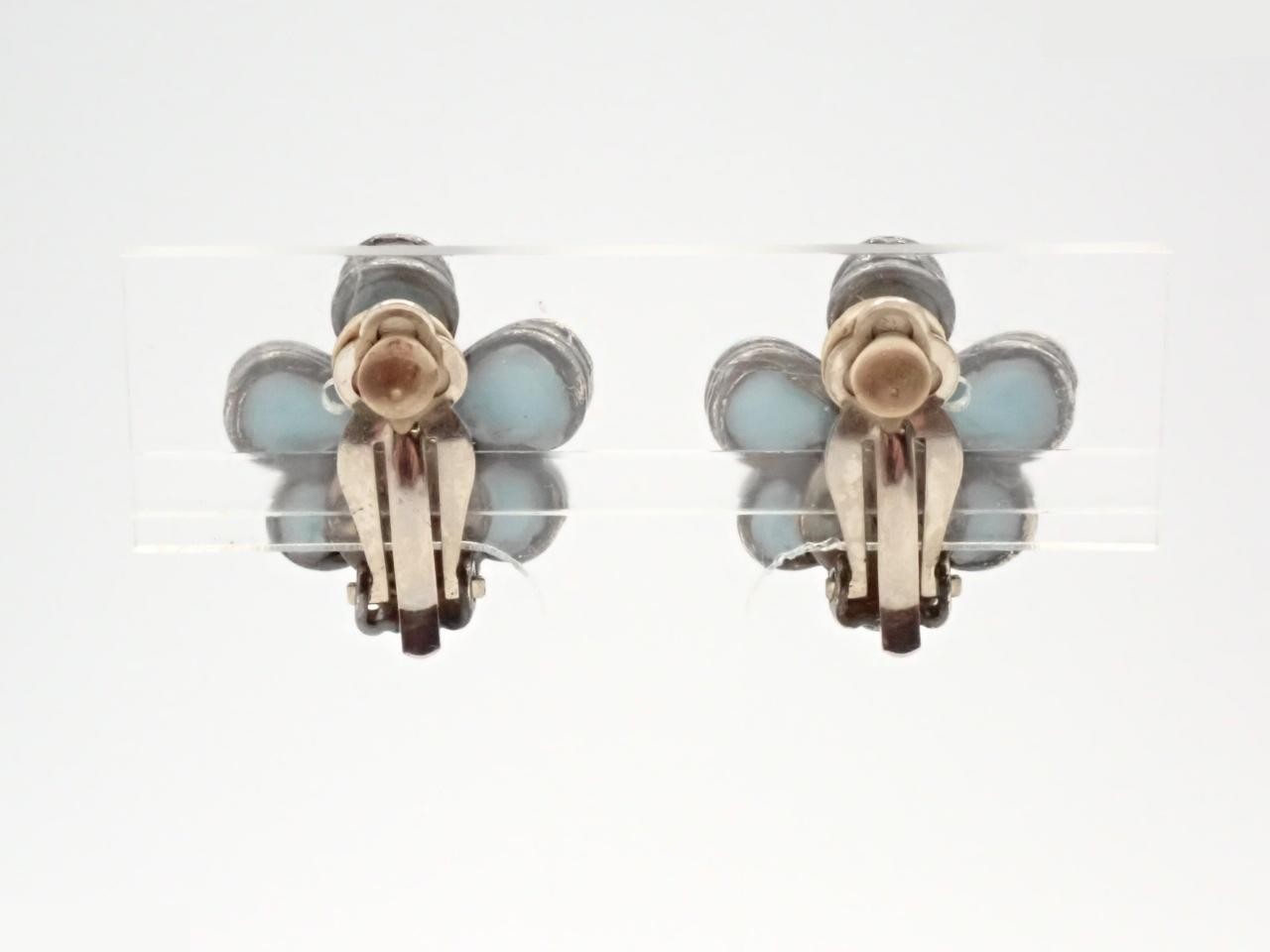 Flower Color Stone Earrings 96P — view 2