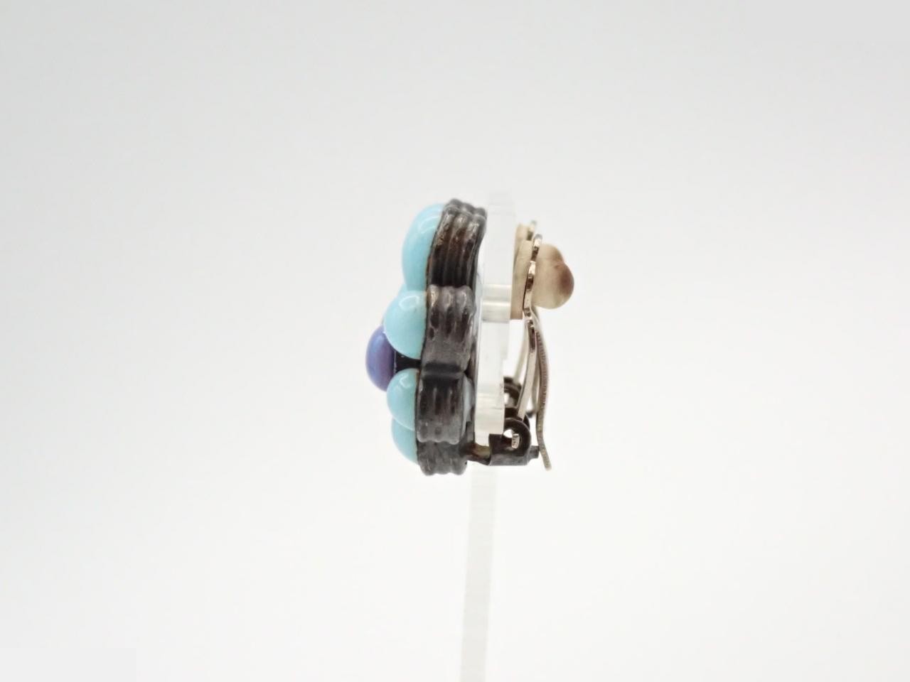 Flower Color Stone Earrings 96P — view 3