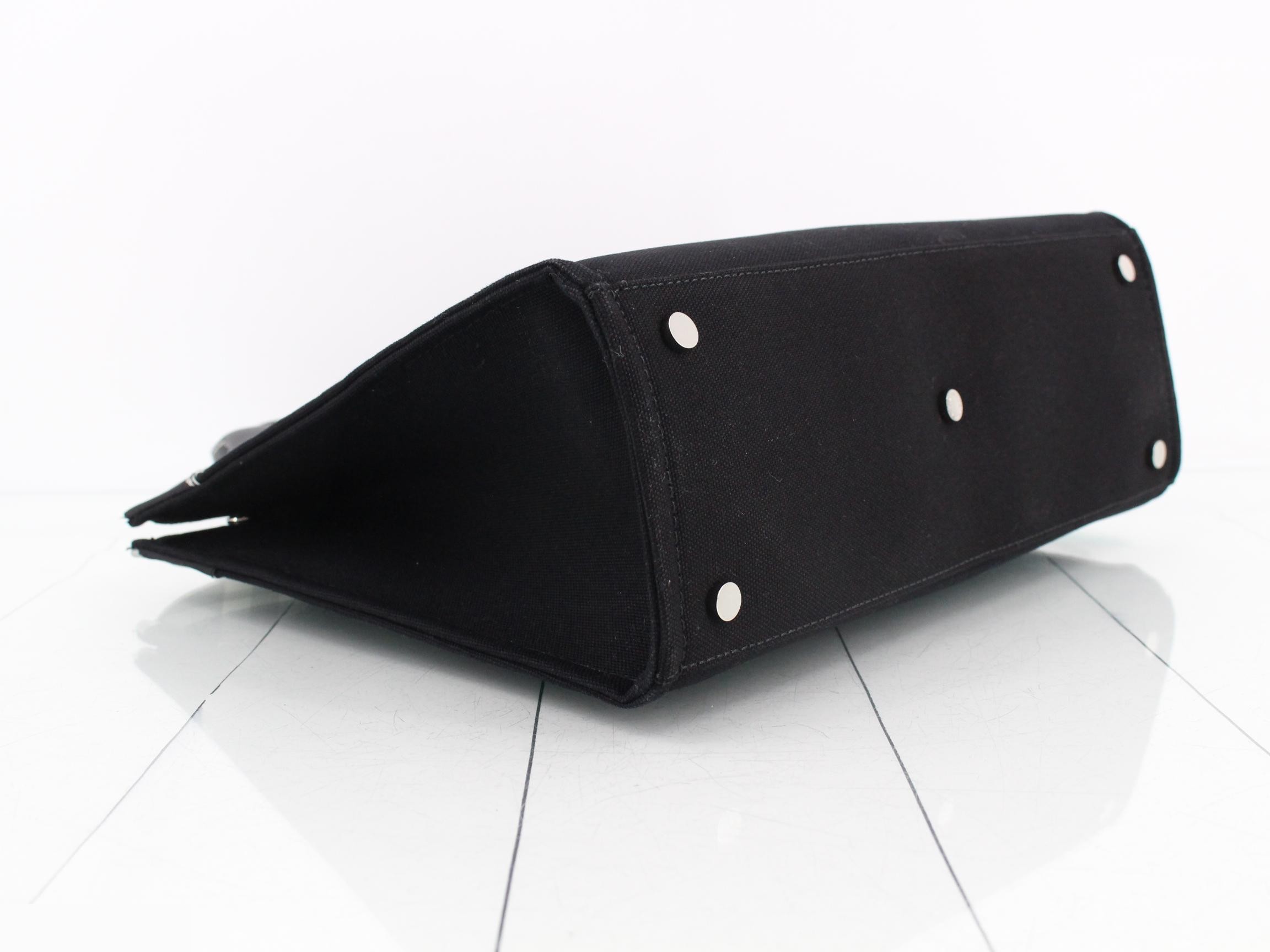 Blue Label tote bag, black check pattern — view 5