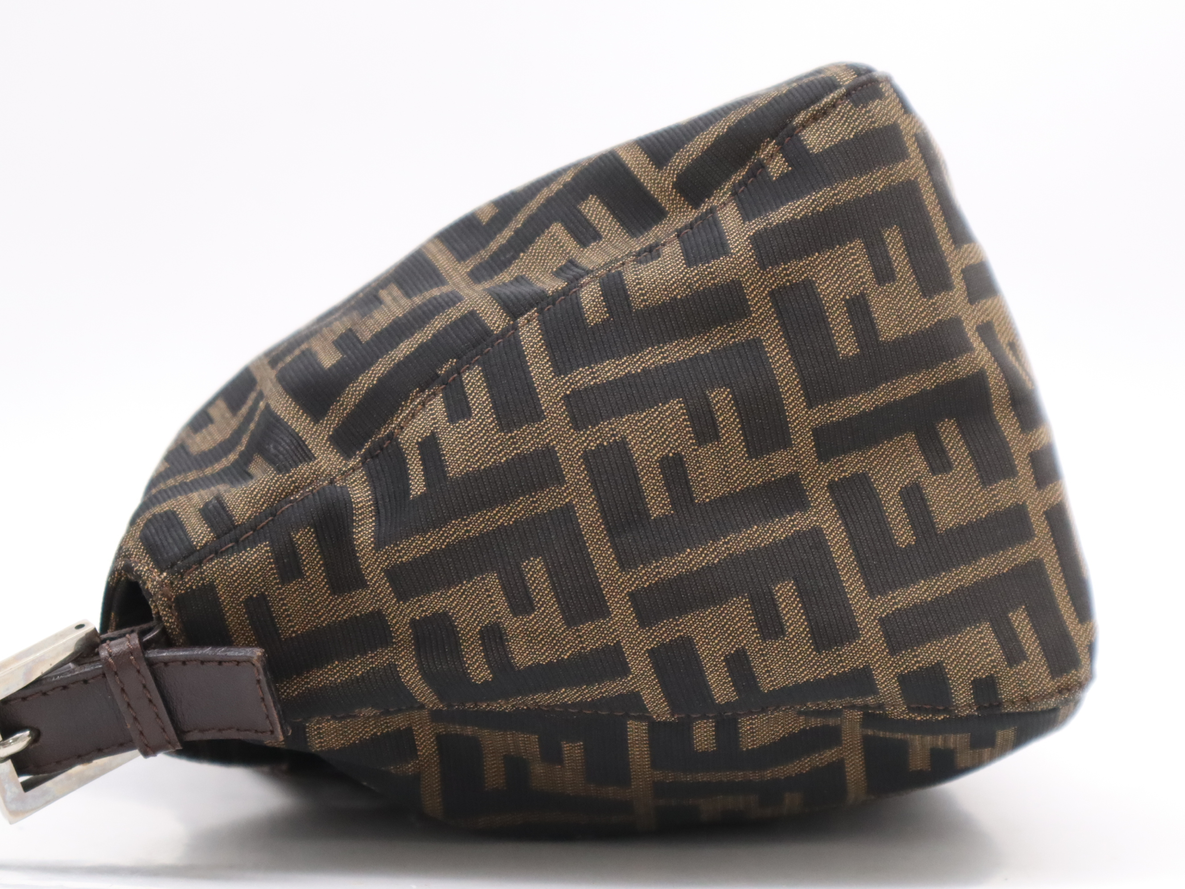 Canvas Zucca Handbag Brown SV Hardware Handbag — view 3