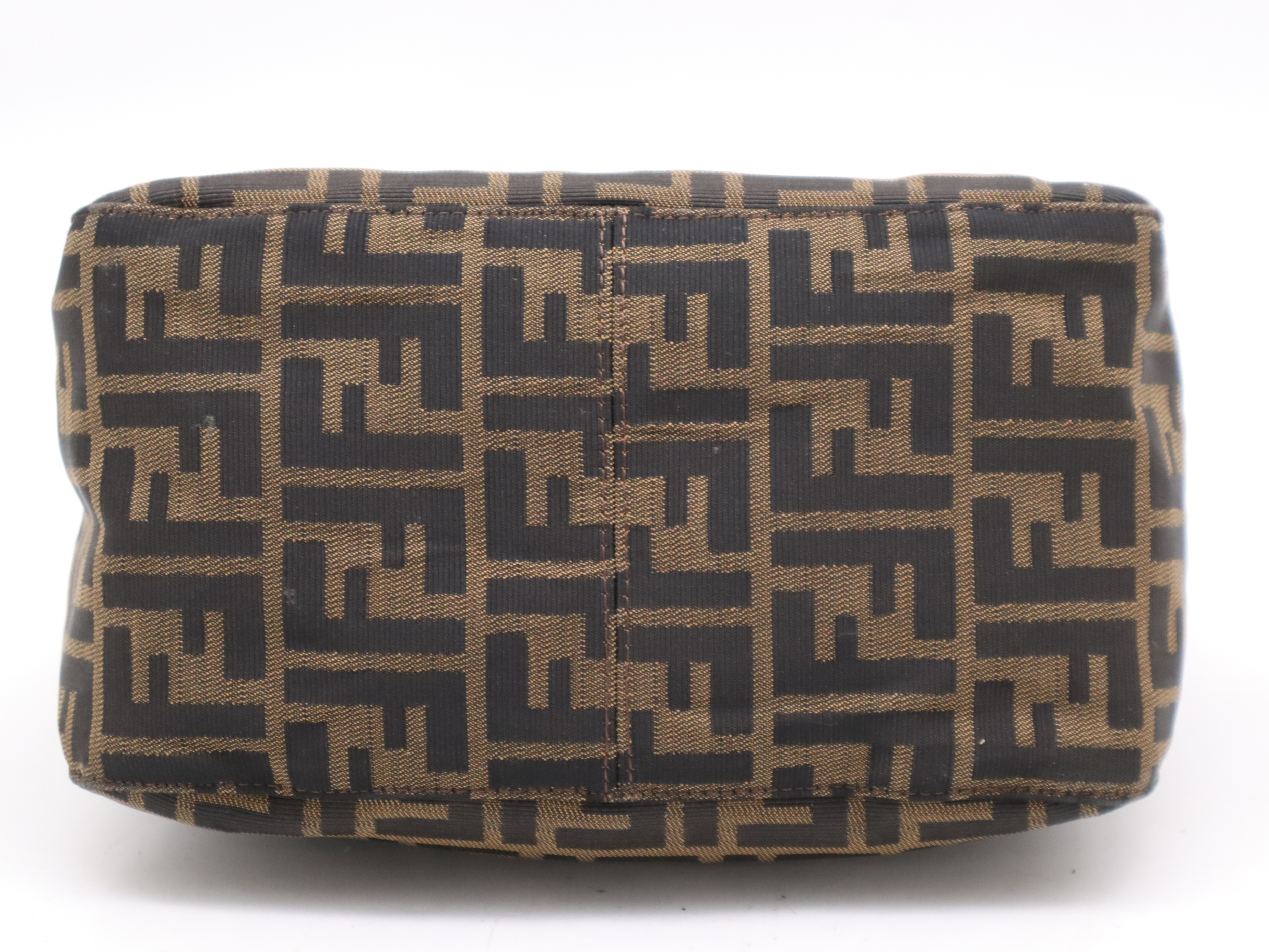Canvas Zucca Handbag Brown SV Hardware Handbag — view 4