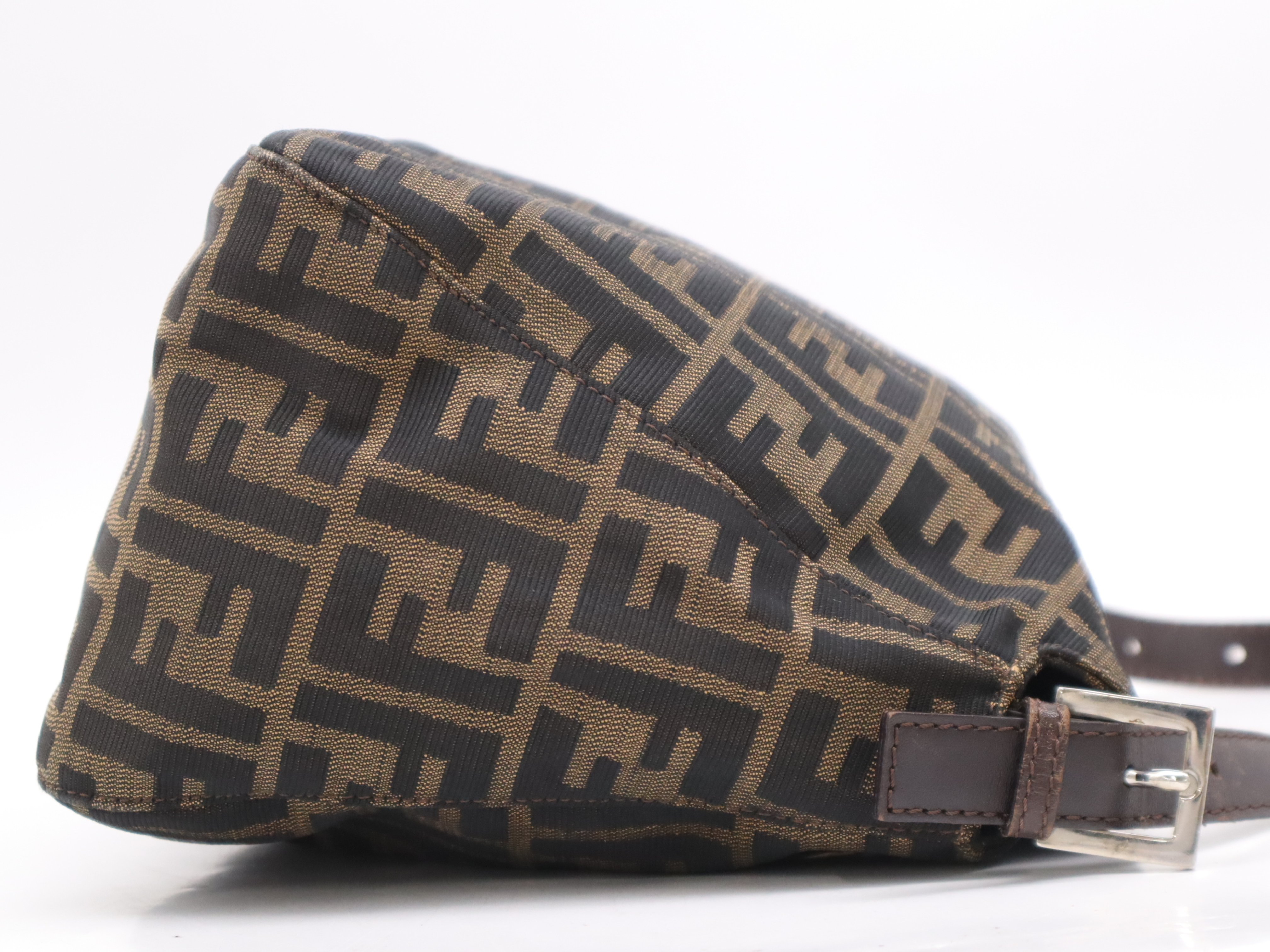 Canvas Zucca Handbag Brown SV Hardware Handbag — view 5